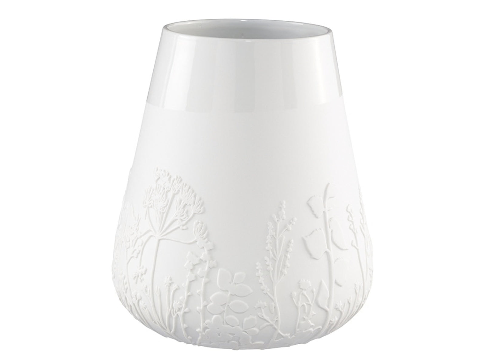 räder Poesie Porzellanvase Blumen weiß 26cm