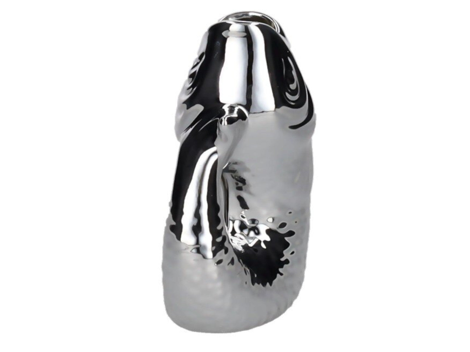 Giftcompany Monsieur Carafon Vase / Karaffe Fisch XS silber 0,2l - Produktbild 2