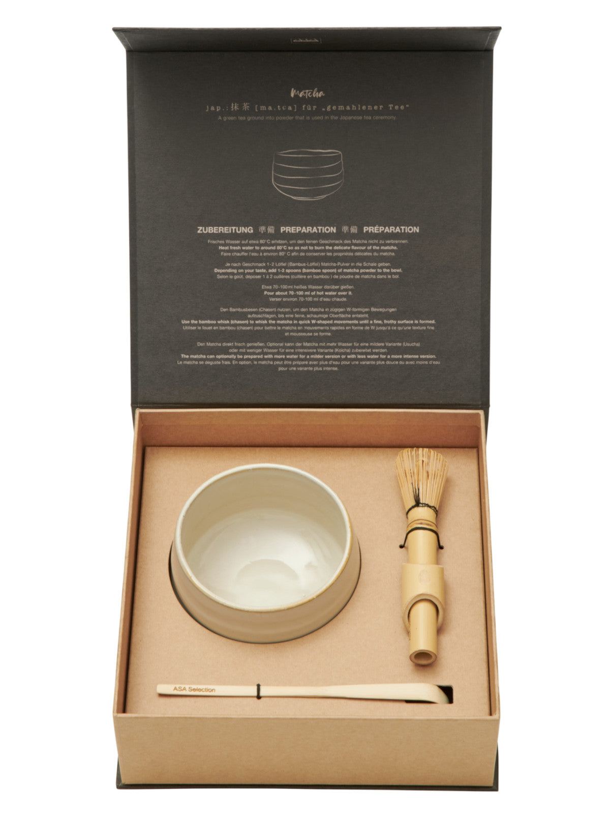 ASA moribana Matcha-Set hasu shiny 3tlg - Produktbild 2