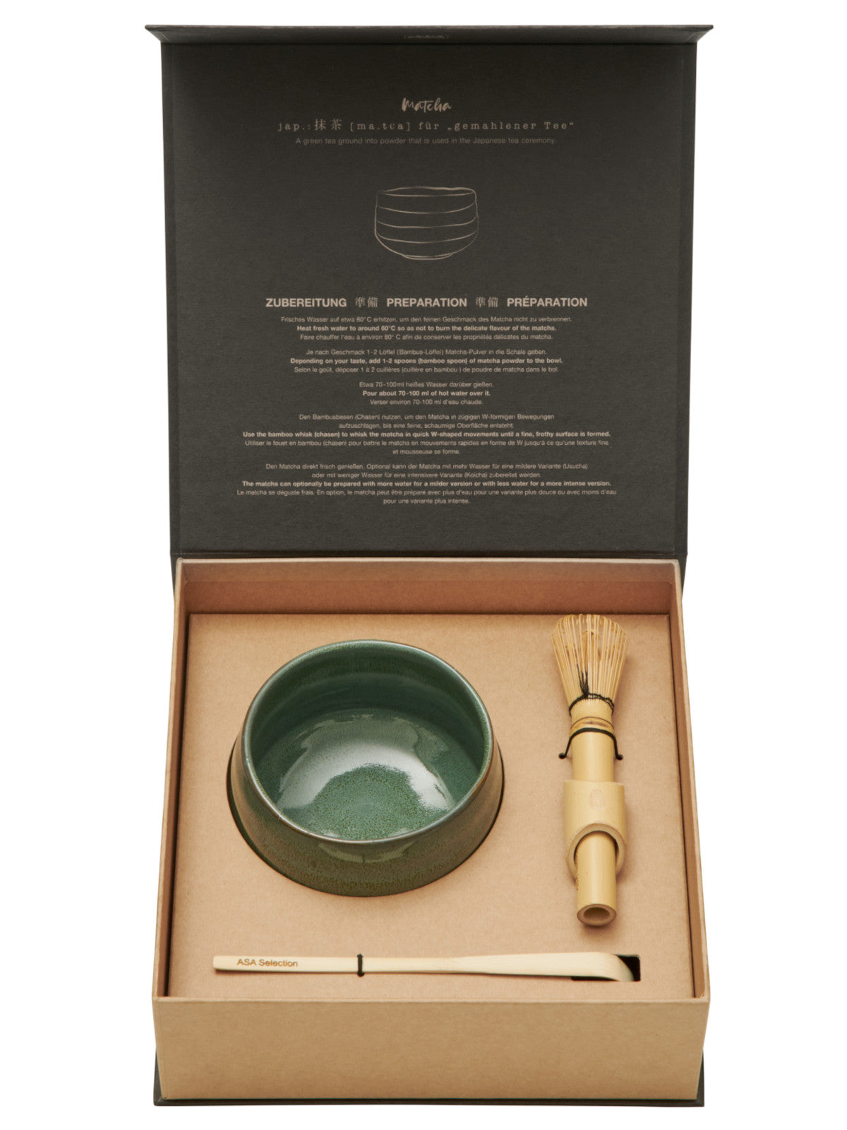 ASA moribana Matcha-Set matsu shiny 3tlg - Produktbild 2