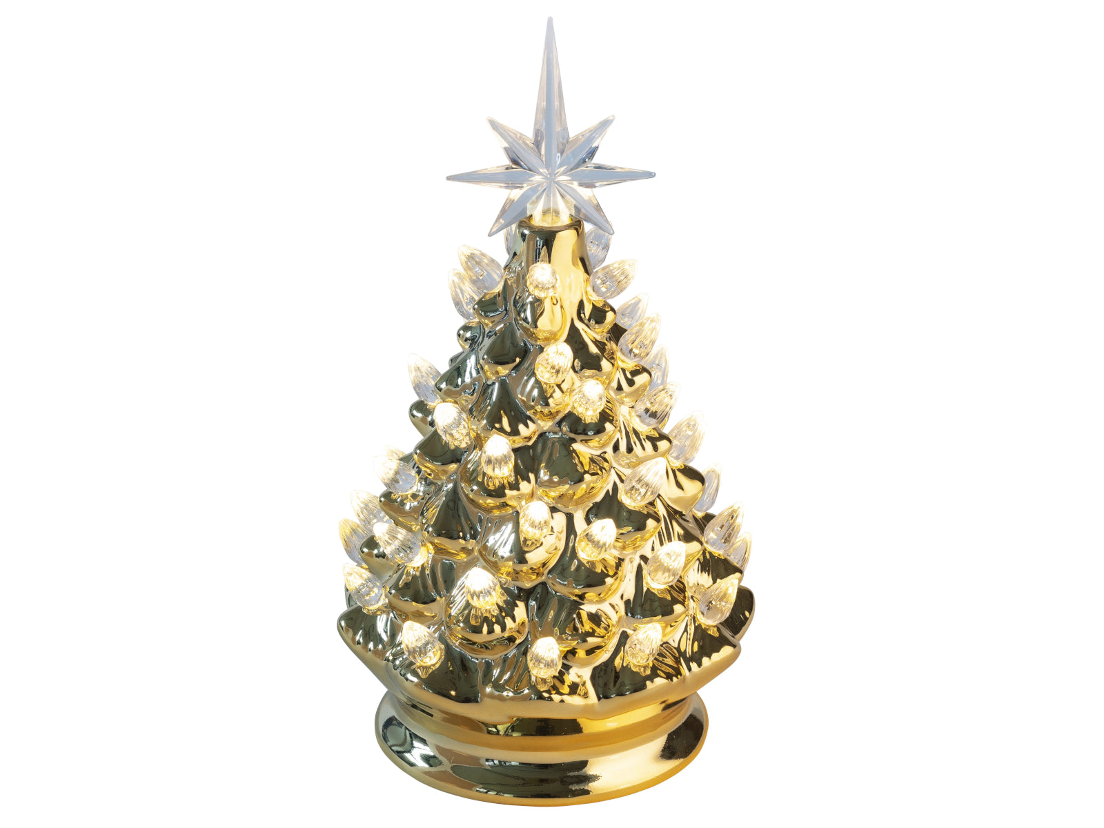Giftcompany Luce Weihnachtsbaum mit LED gold 24cm