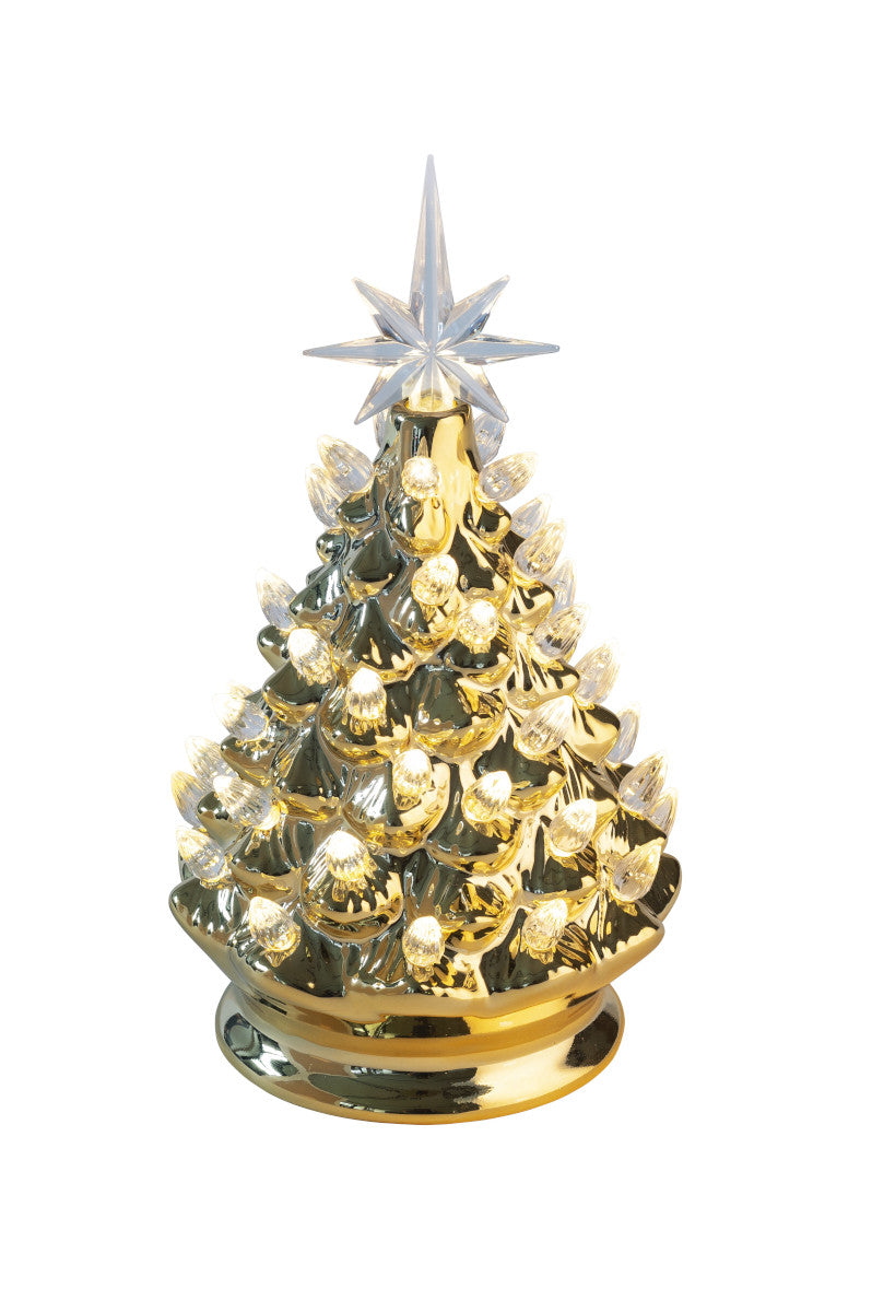 Giftcompany Luce Weihnachtsbaum mit LED gold 24cm - Produktbild 4
