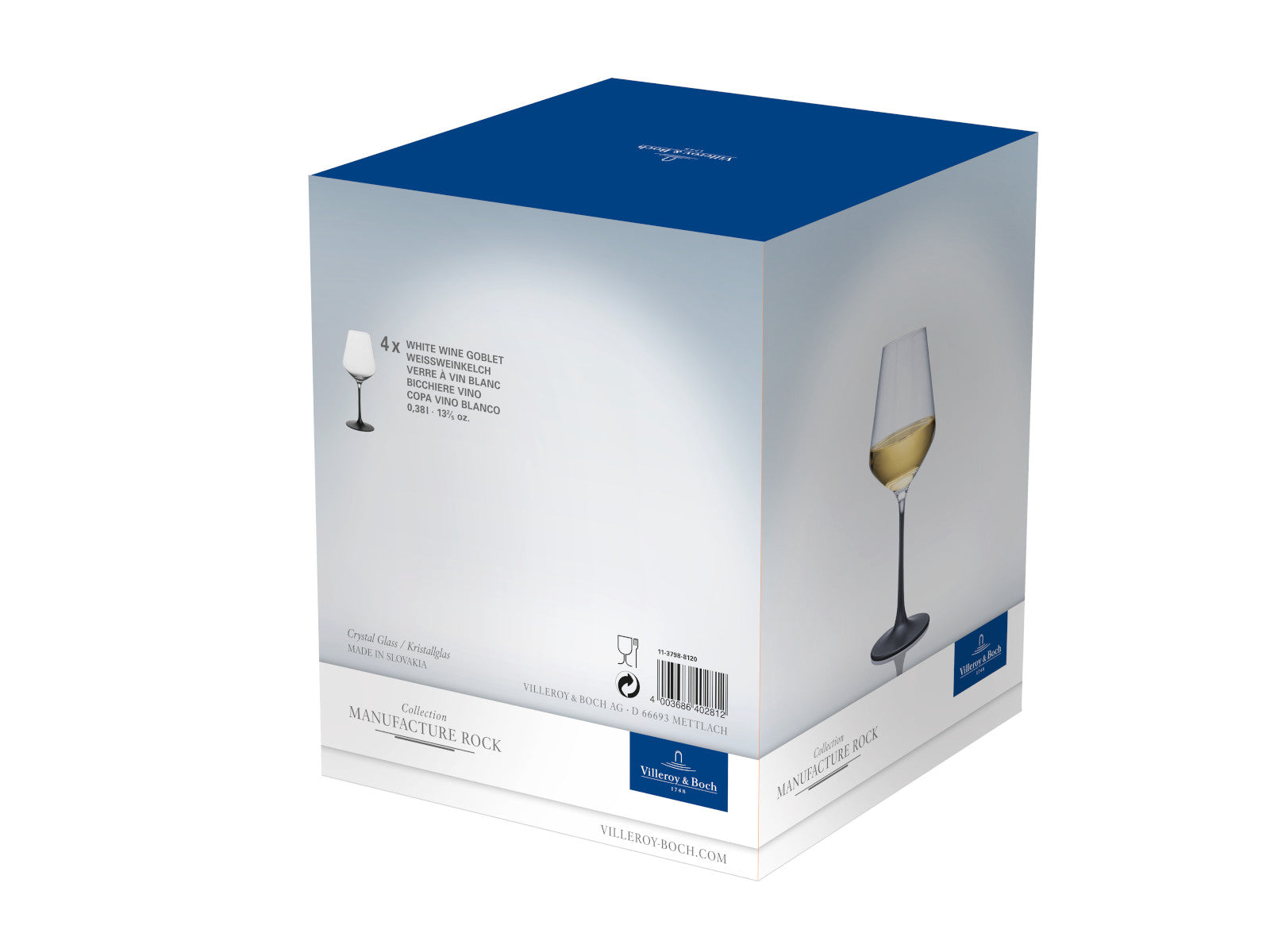 Villeroy & Boch Manufacture Rock Weißweinkelch-Set 4tlg. - Produktbild 3
