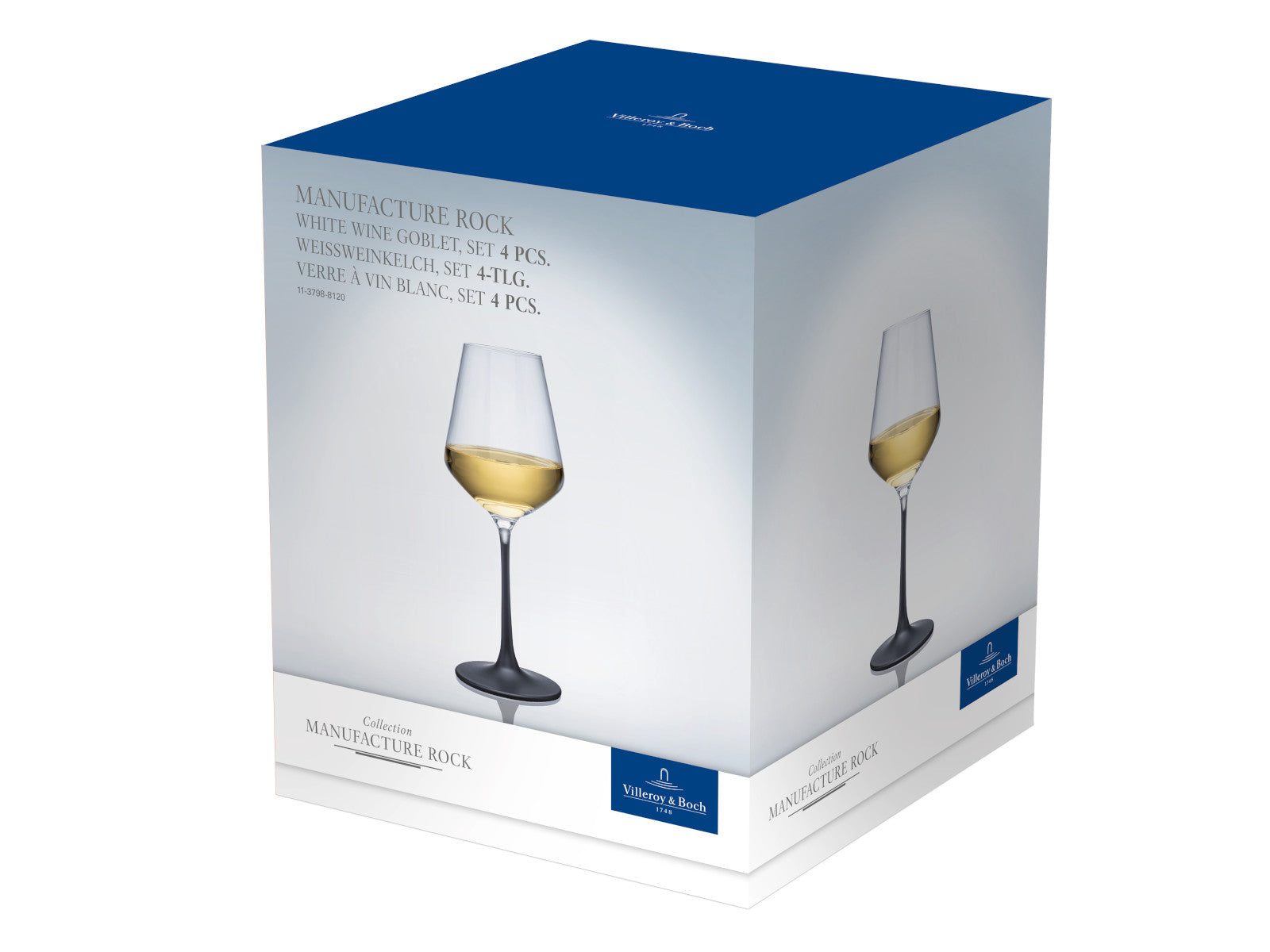 Villeroy & Boch Manufacture Rock Weißweinkelch-Set 4tlg. - Produktbild 4