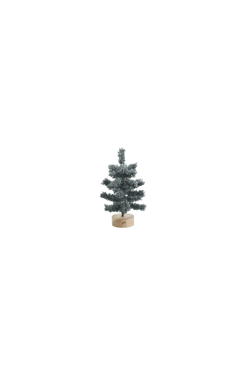 Giftcompany Silva Deko-Weihnachtsbaum beflockt grau 15cm