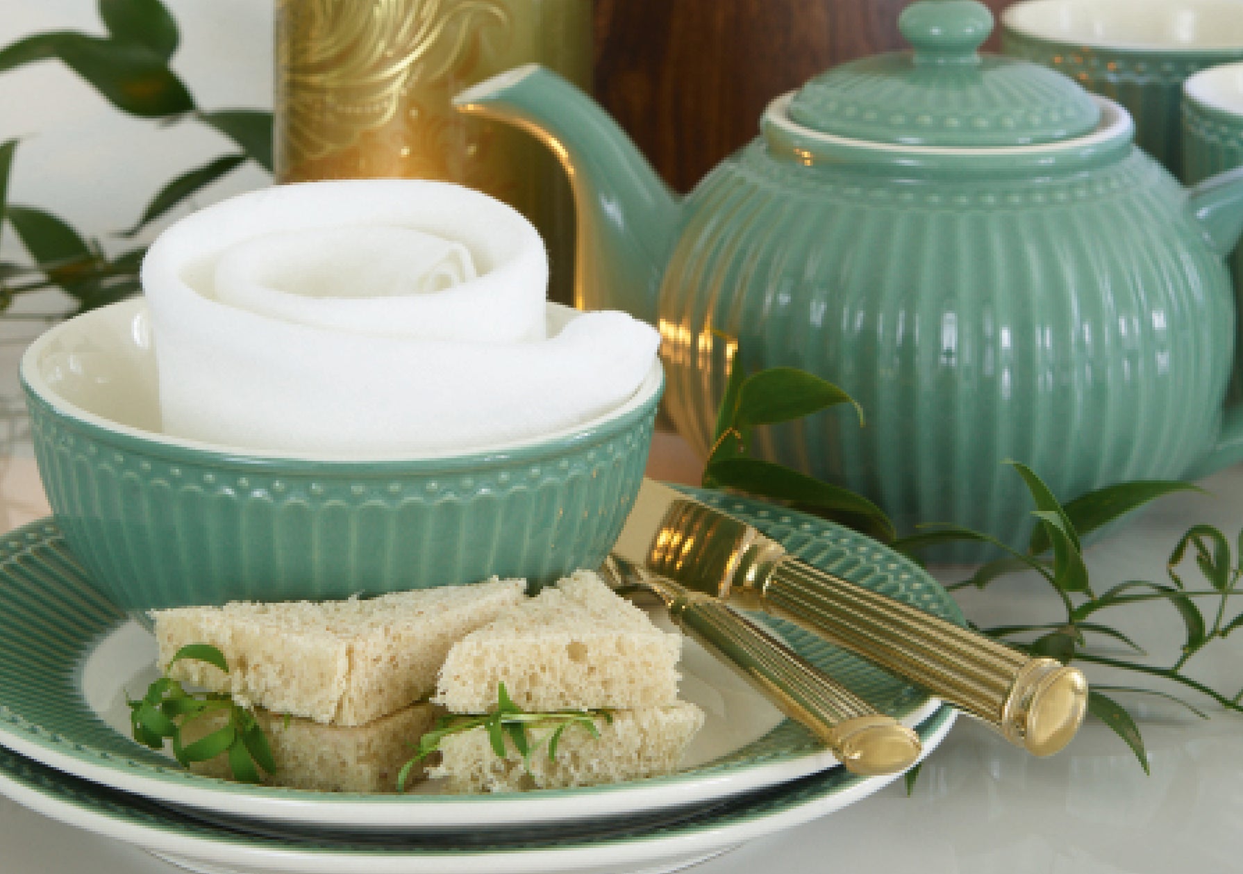 Greengate Alice Latte Cup dusty green 0,25 l Set6 - Produktbild 4