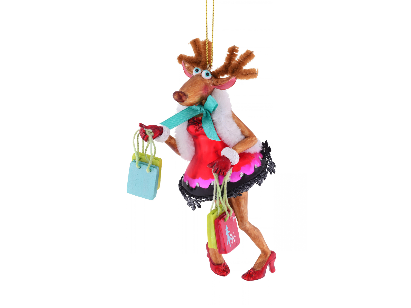 Giftcompany Hänger Rentier mit Tüten 14,5cm (1 Stück) - Produktbild 1