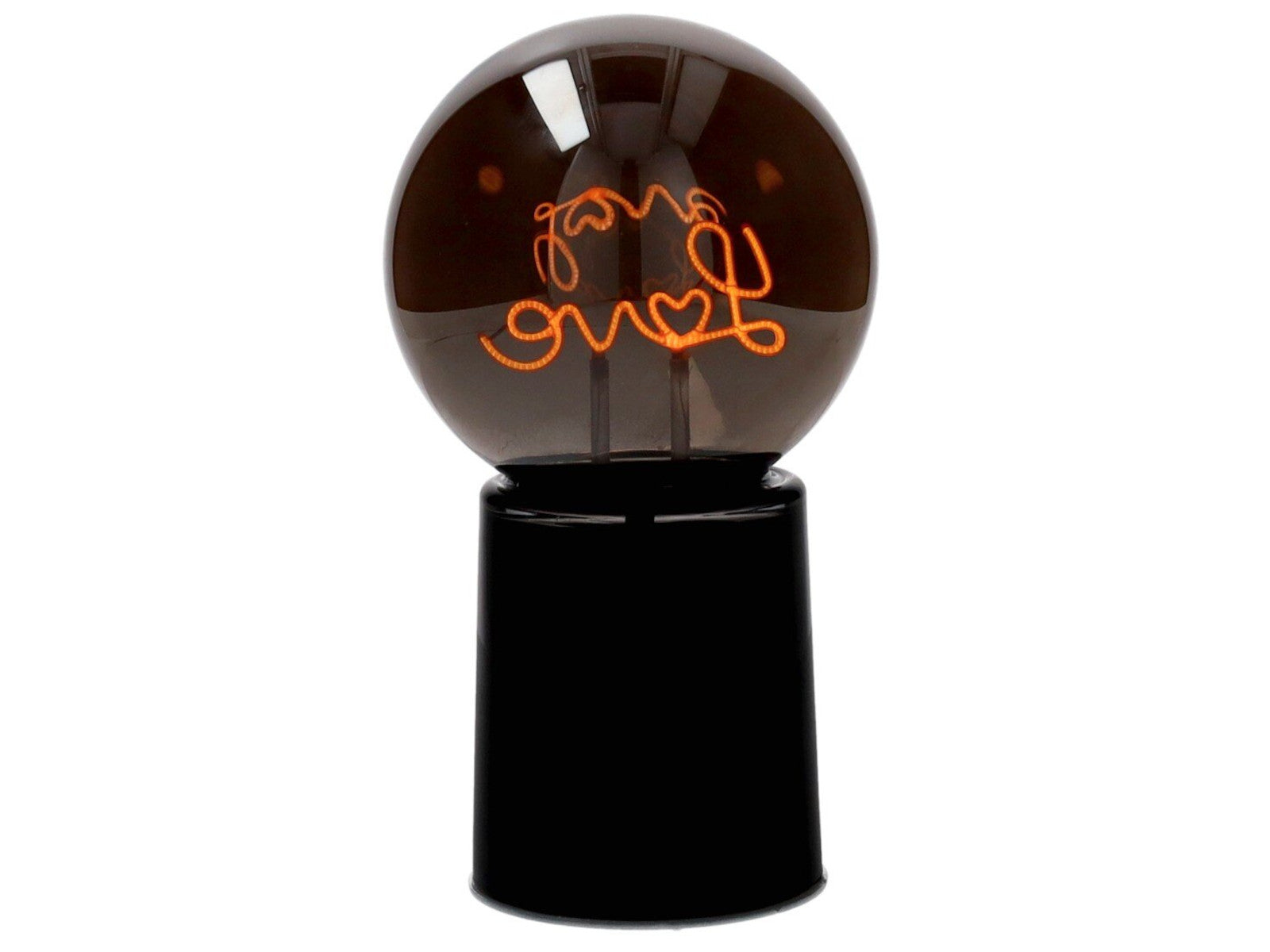 Giftcompany Glowmance LED-Leuchtkugel Neonlicht Love schwarz 21cm - Produktbild 3