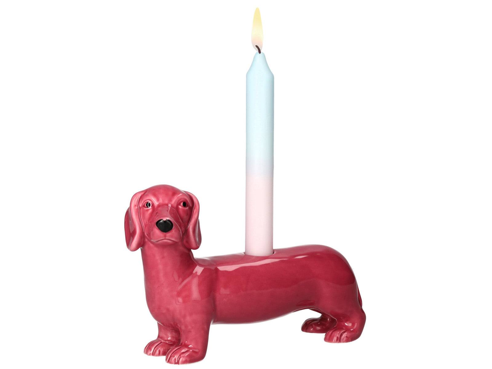 Giftcompany Mignon Kerzenhalter Dackel rosa 13,2cm - Produktbild 2