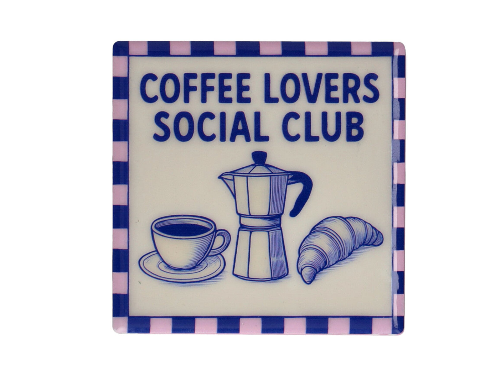 Giftcompany Love Tiles Untersetzer Coffee Lover blau 11x11cm