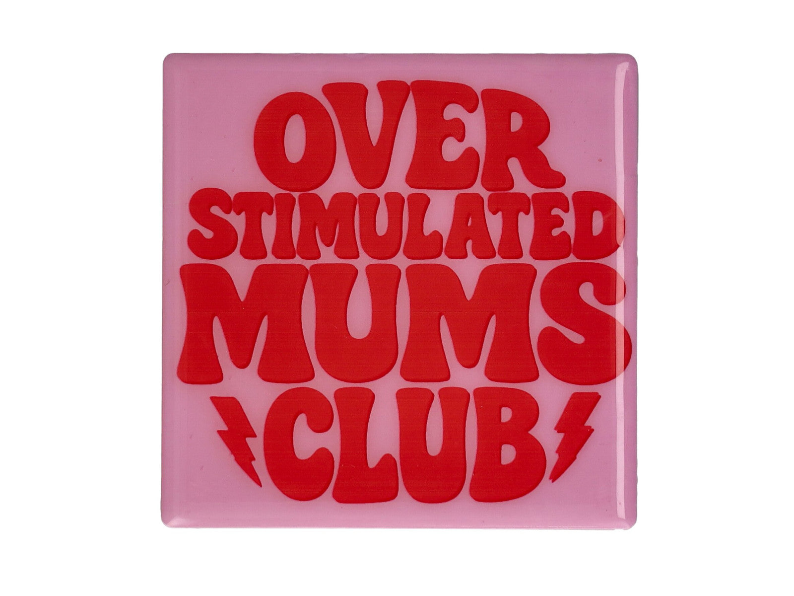 Giftcompany Love Tiles Untersetzer Mums Club rosa 11x11cm