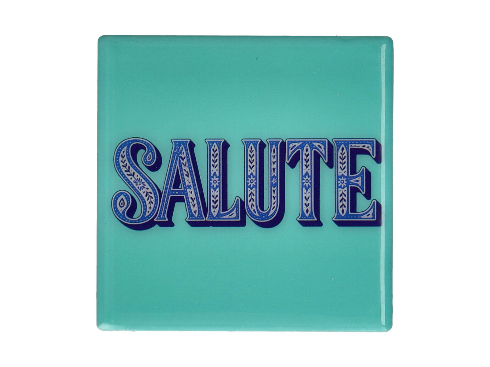 Giftcompany Love Tiles Untersetzer Salute türkis 11x11cm