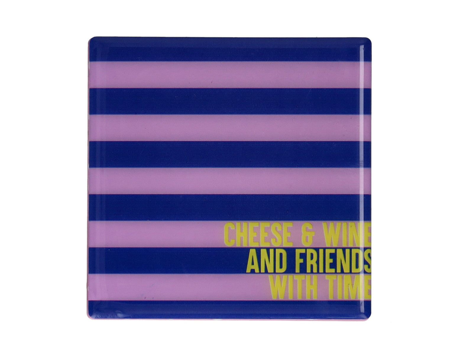 Giftcompany Love Tiles Untersetzer Cheese and Wine blau/lila 11x11cm
