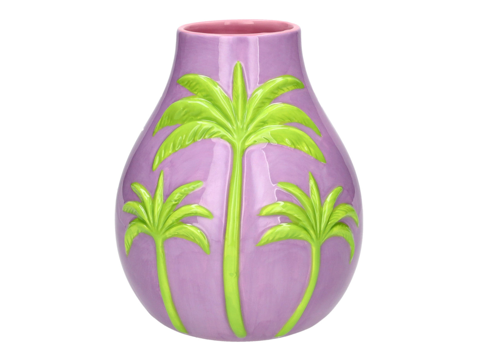 Giftcompany Artisan Vase Palme M lila/grün 16,8cm