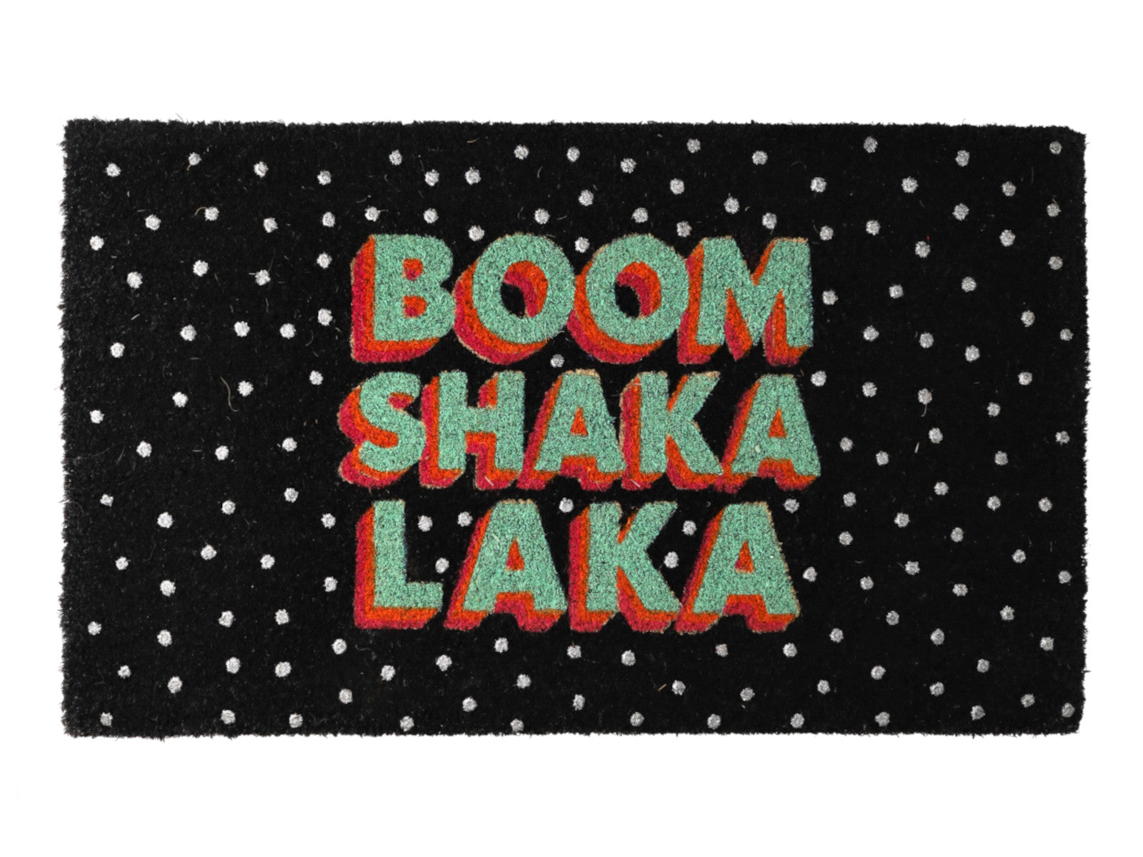 Giftcompany Fußmatte Boom Shaka Laka schwarz 45x75cm
