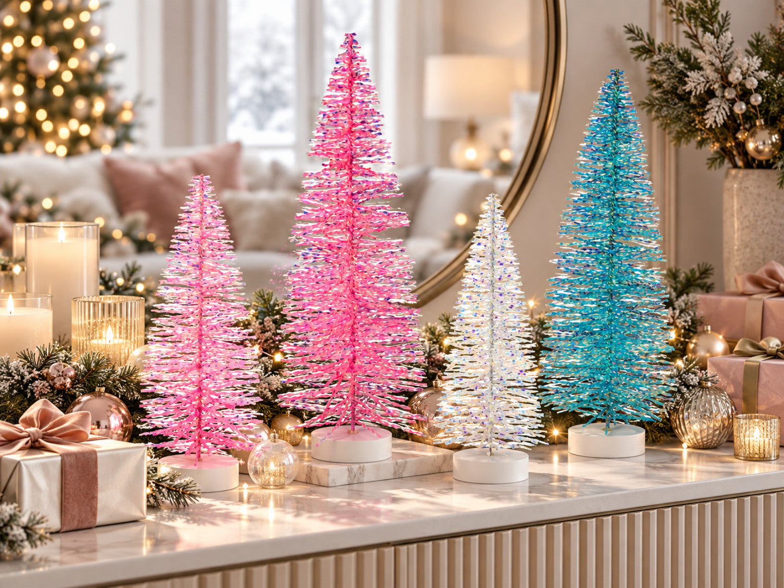Giftcompany Seoul Glitzerbaum M türkis 30cm - Produktbild 2