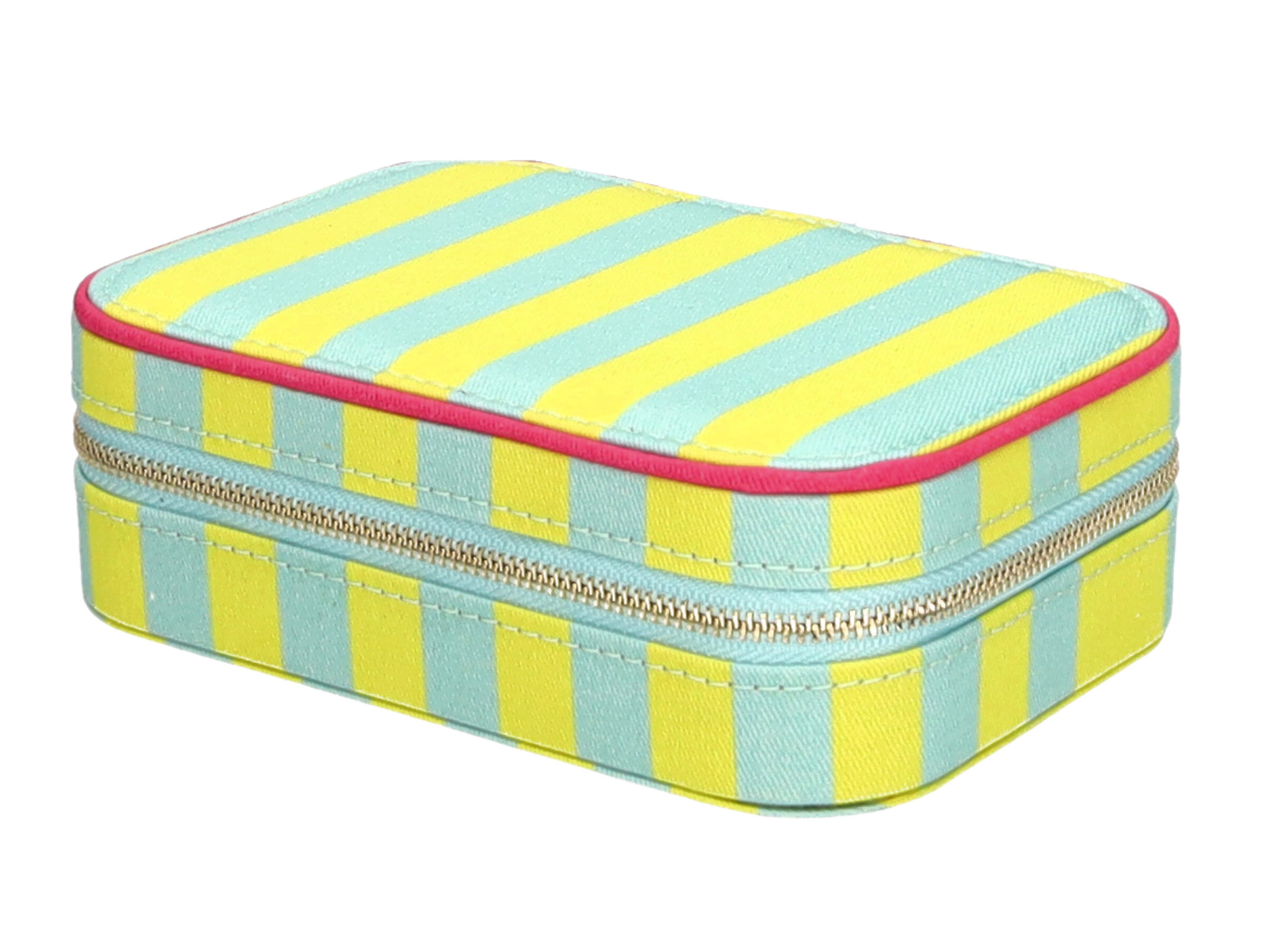 Giftcompany Treasure Schmucketui S gestreift hellgrün/türkis 16cm