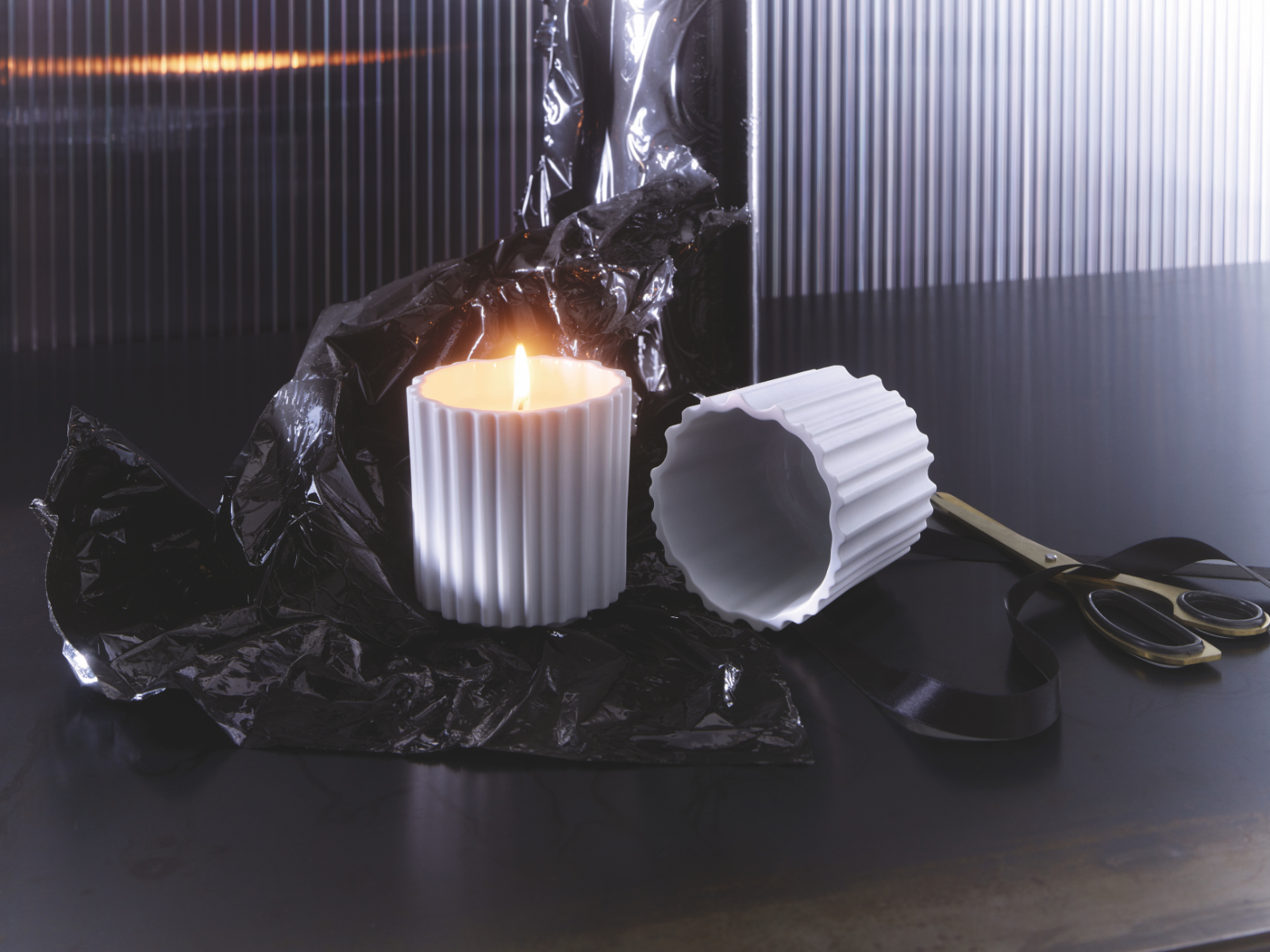 Rosenthal Ura Duftkerze weiß 8,4cm 1tlg - Produktbild 2