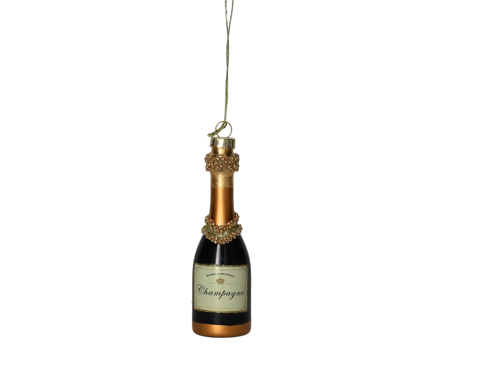 Giftcompany Hänger Champagner Merry Christmas 4cm (1 Stück) - Produktbild 1