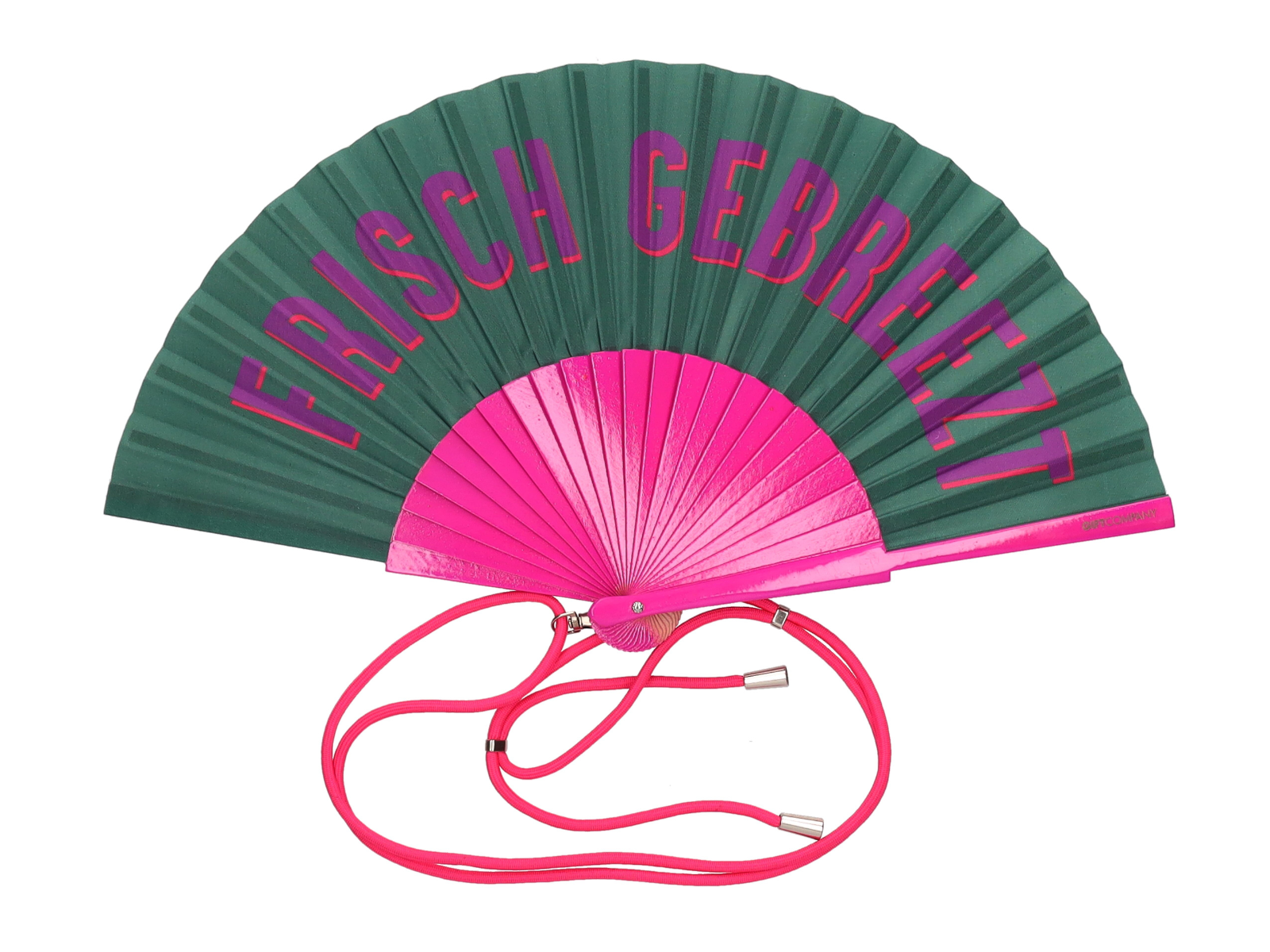 Giftcompany Fififan Fächer Frisch Gebreezt grün/pink 23cm