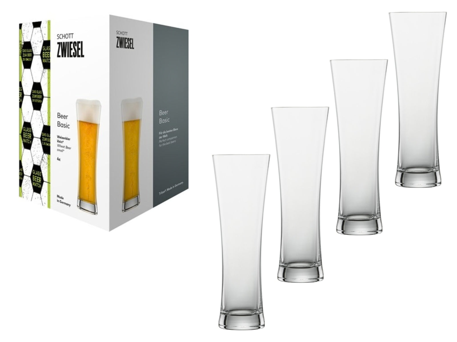 SCHOTT ZWIESEL Beer Basic Weizenbier 0,5l Set 4tlg
