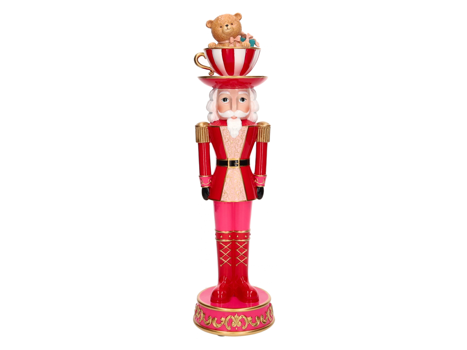 Giftcompany Noce Nussknacker mit Bär in Tasse rot 45cm - Produktbild 1