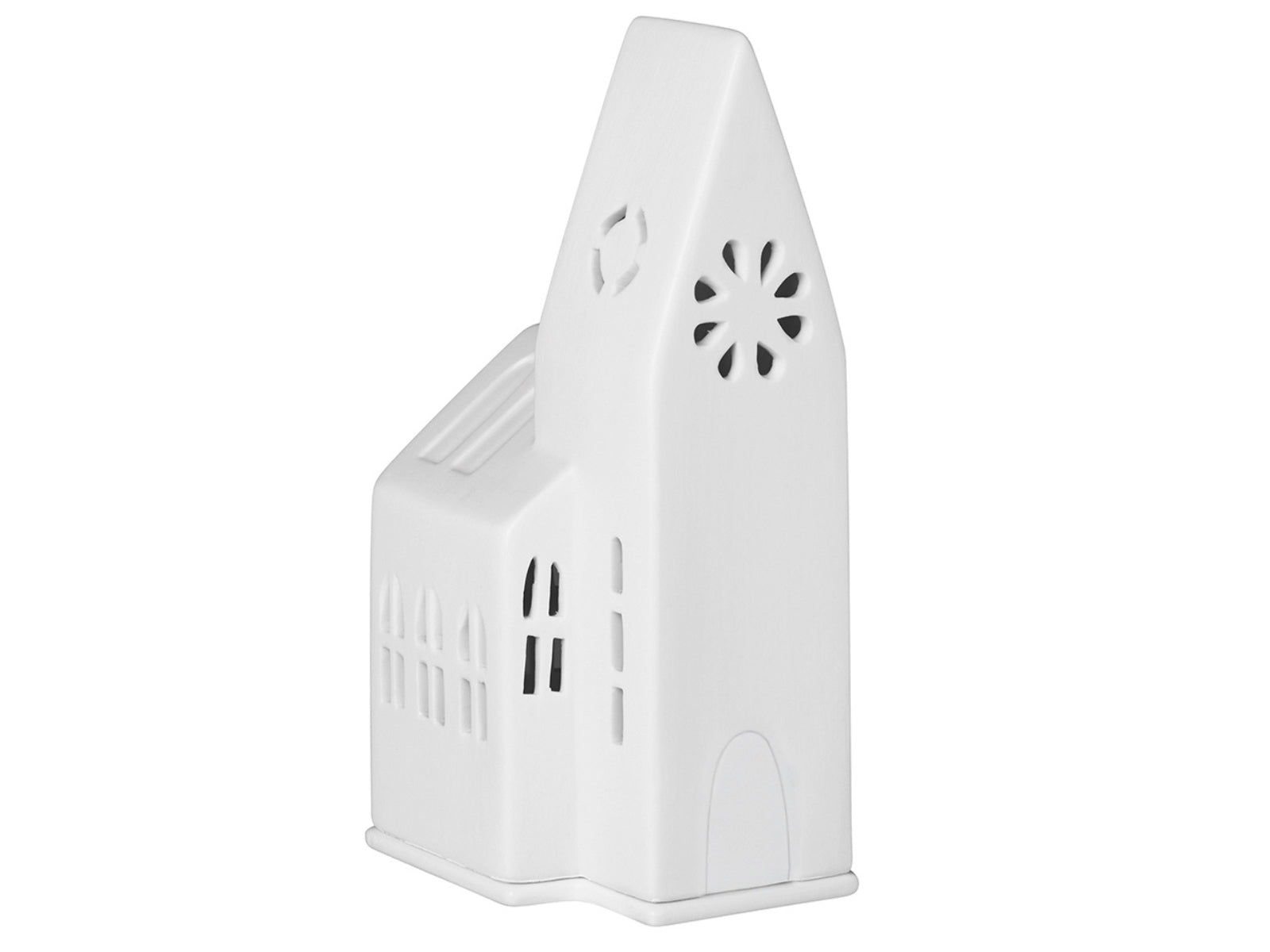 räder Lichthaus kleine Kirche weiß 18cm