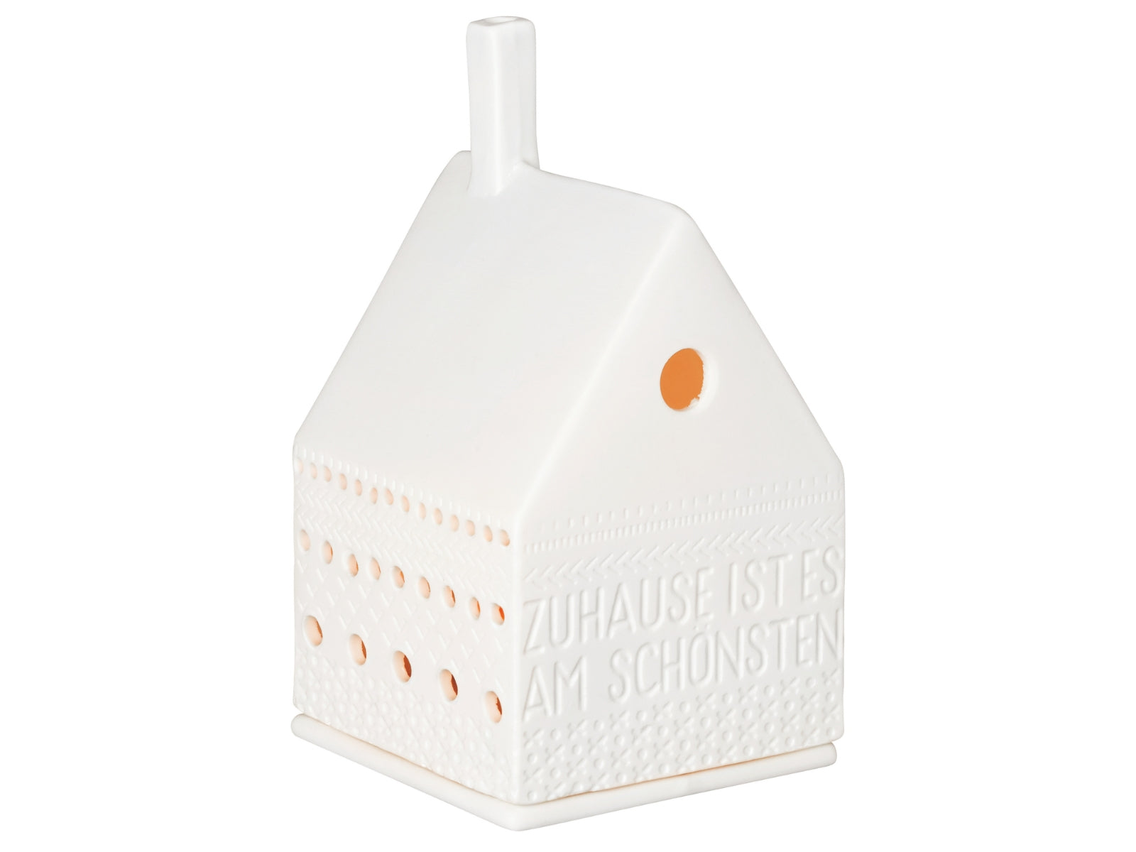 räder Lichthaus Zuhause ist es am schönsten weiß 13cm