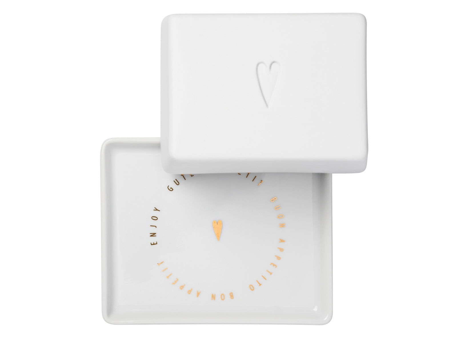 räder Butterdose klein Herz weiß 11,5cm