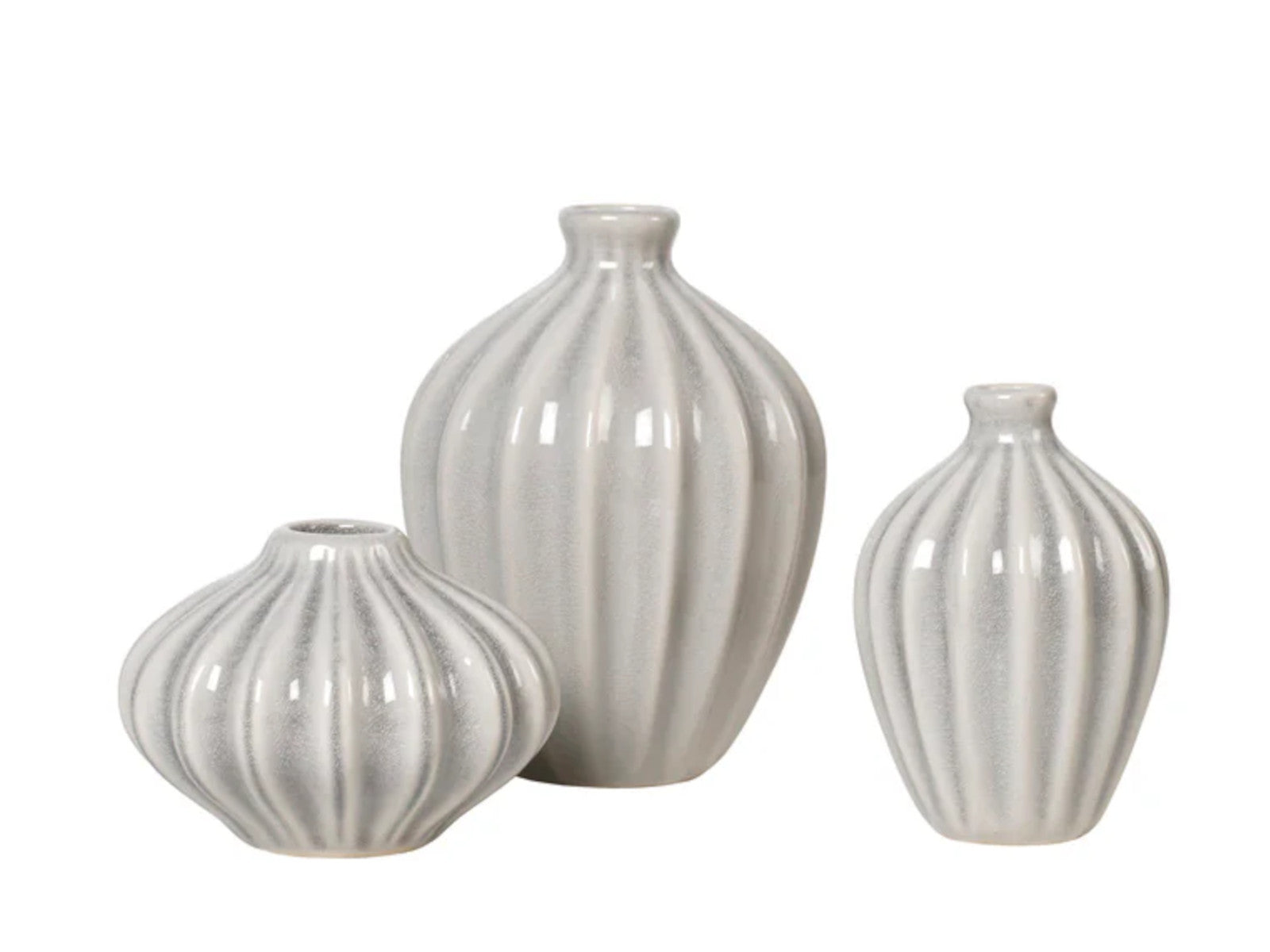Broste Copenhagen Amalie Vase Rainy Day Grey 3tlg