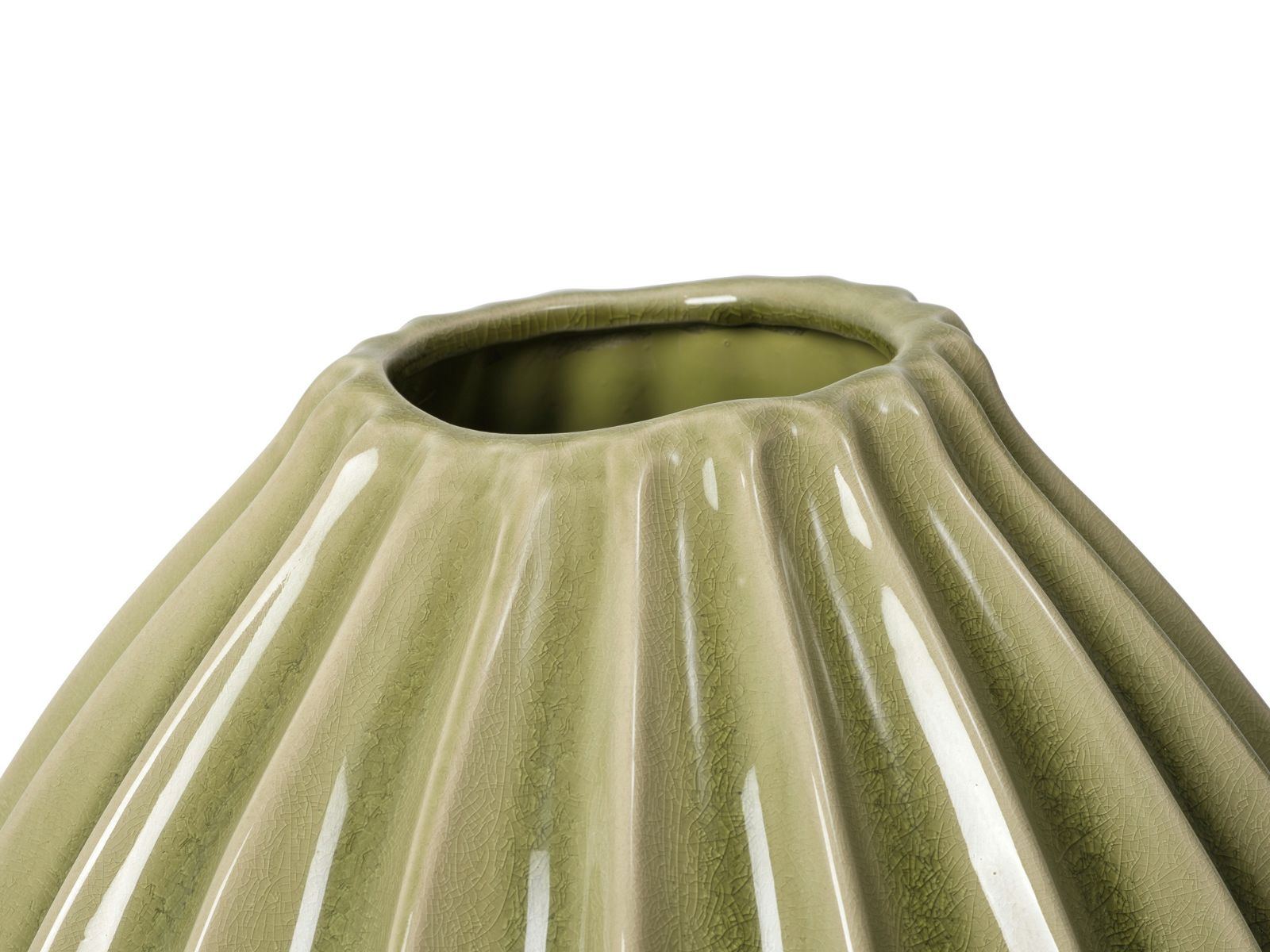 Broste Copenhagen Wide Vase S Dry sage 15cm - Produktbild 2