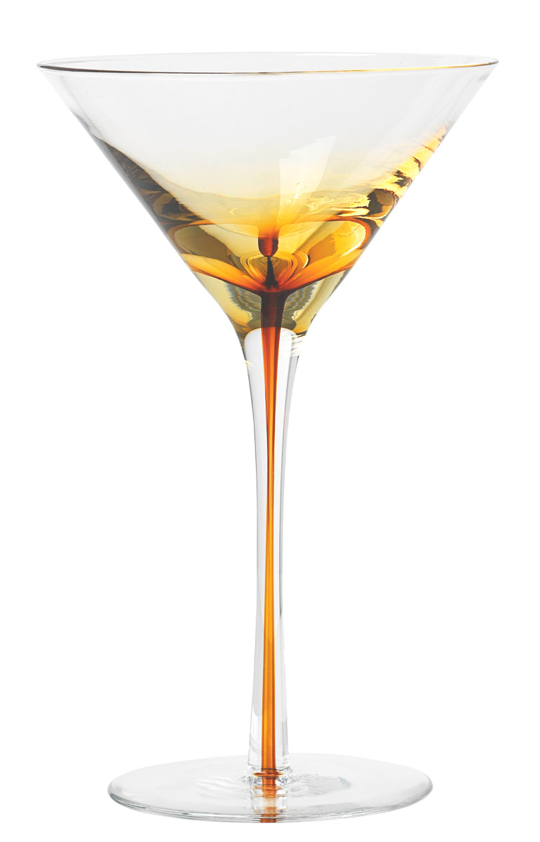 Broste Copenhagen Amber Martiniglas caramel 18,9cm