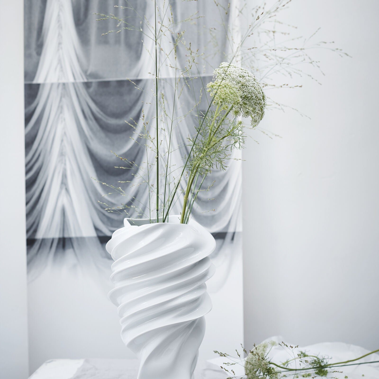 Rosenthal Squall Weiss Vase 32 cm - Produktbild 3
