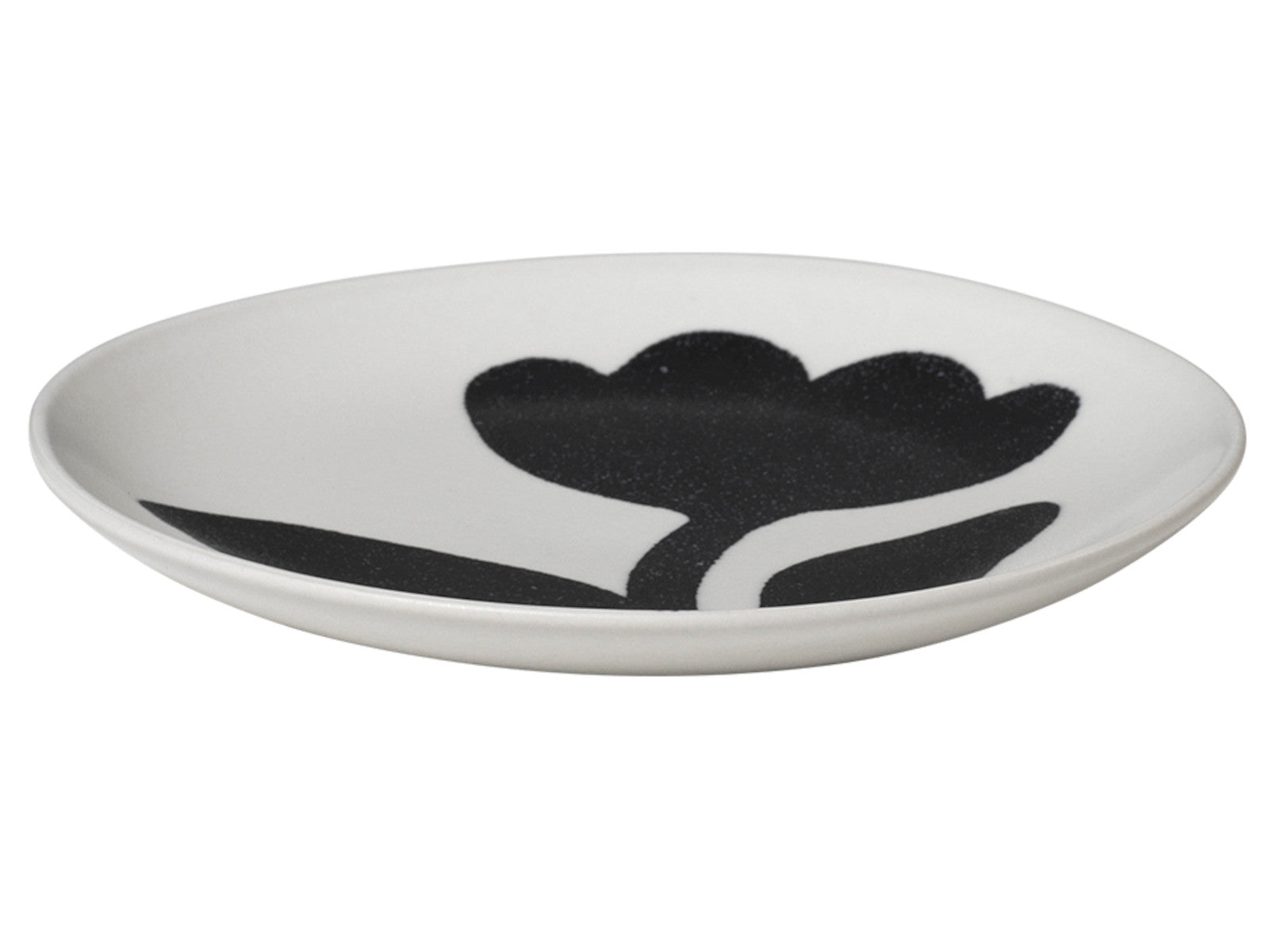 Broste Copenhagen Flora Teller black/off white Ø15cm - Produktbild 2