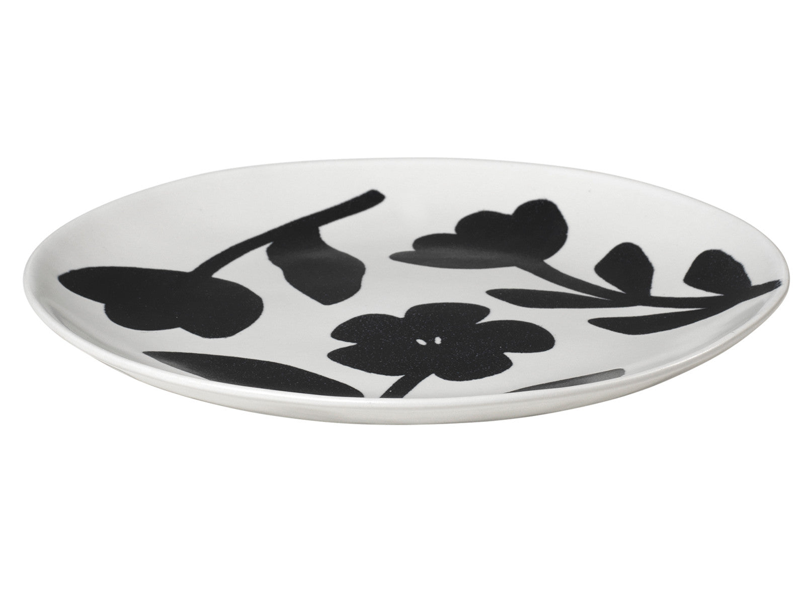 Broste Copenhagen Flora Teller black/off white Ø26cm - Produktbild 2