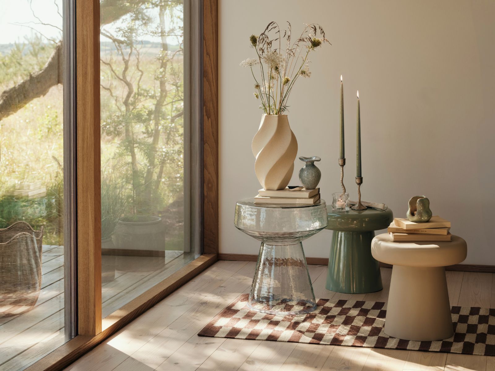 Broste Copenhagen Odette Vase weiß 32cm - Produktbild 5