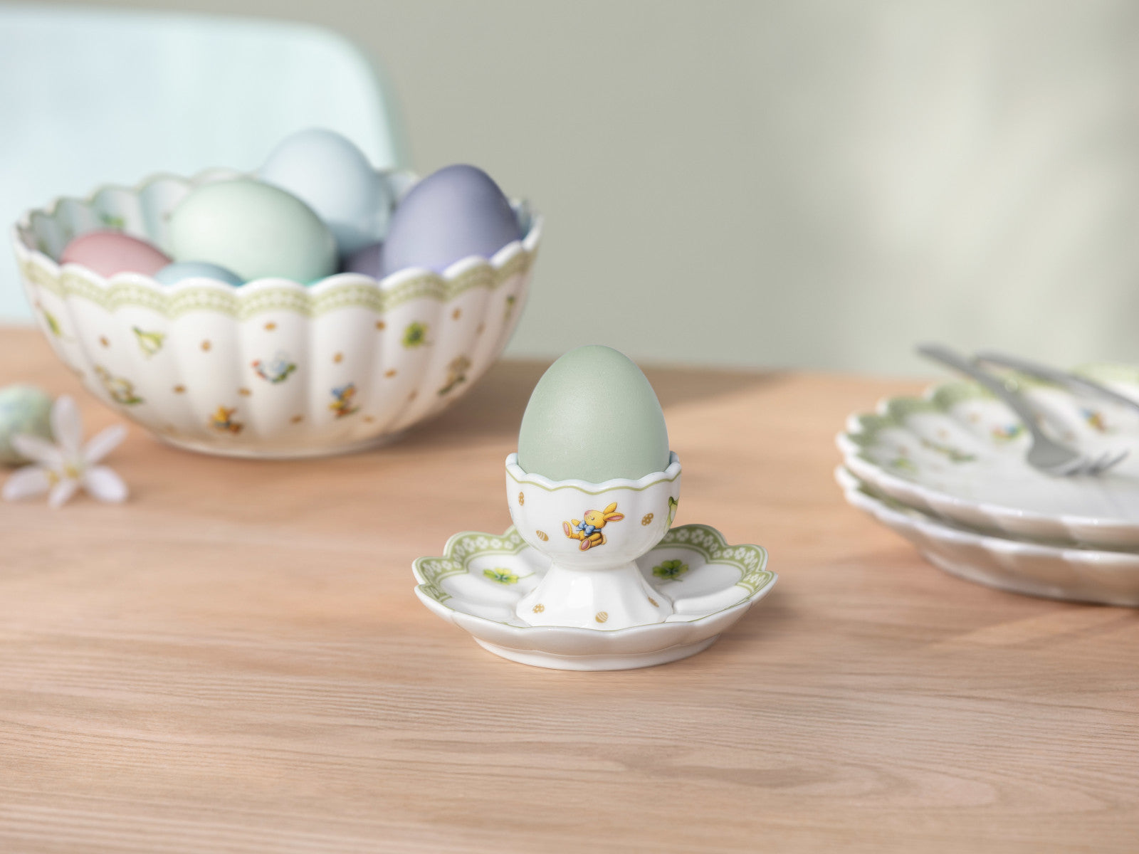 Villeroy & Boch Easter Delight Eierbecher mit Unterteller 2tlg Set6 - Produktbild 7