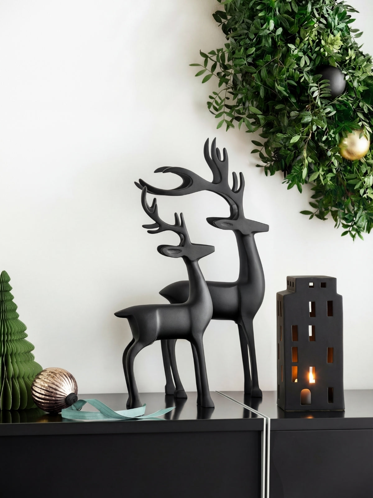 Villeroy & Boch Christmas Chic Windlicht Haus schwarz Set 3tlg - Produktbild 6