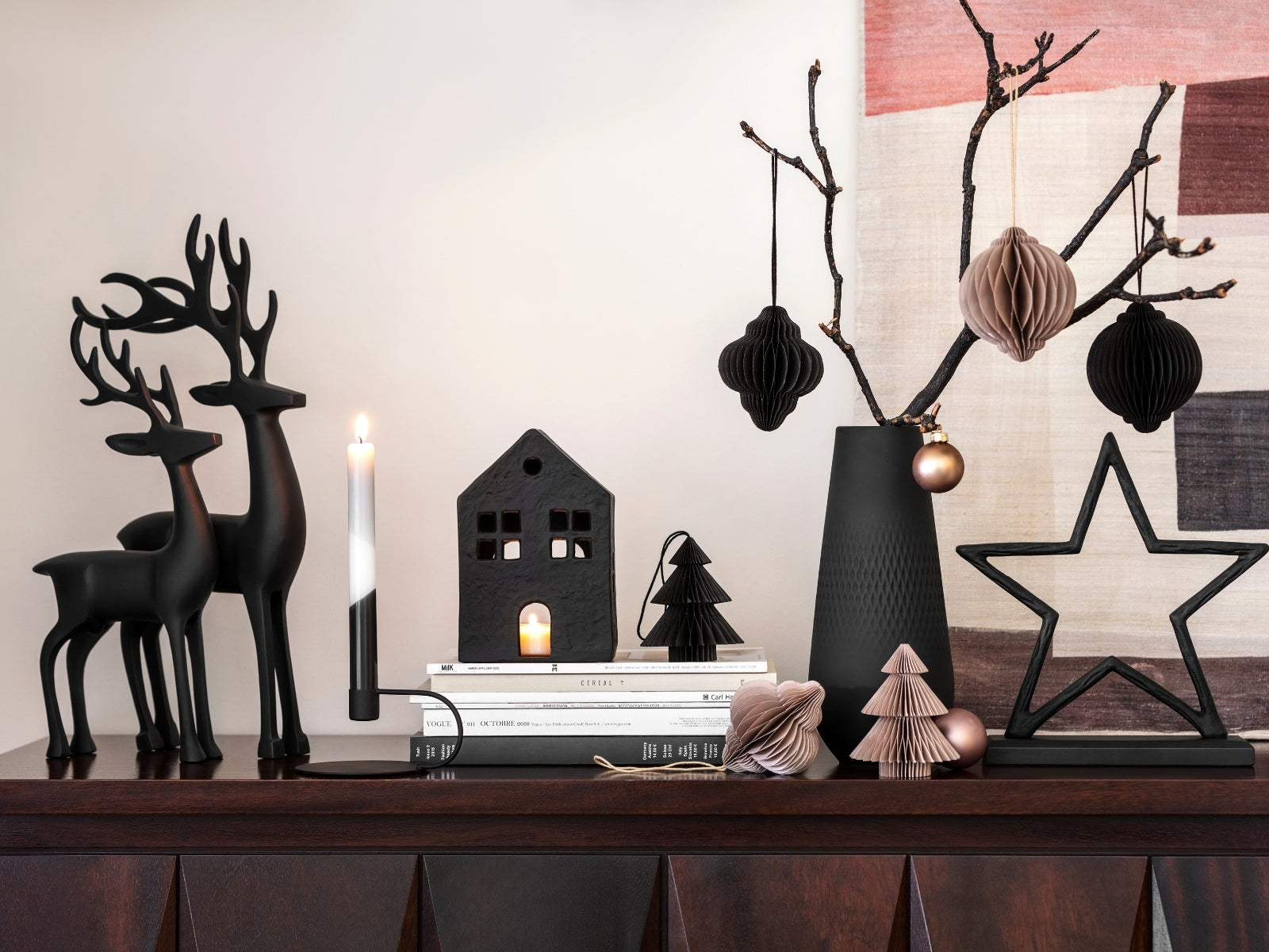 Villeroy & Boch Christmas Chic Hirsch schwarz 44cm - Produktbild 5
