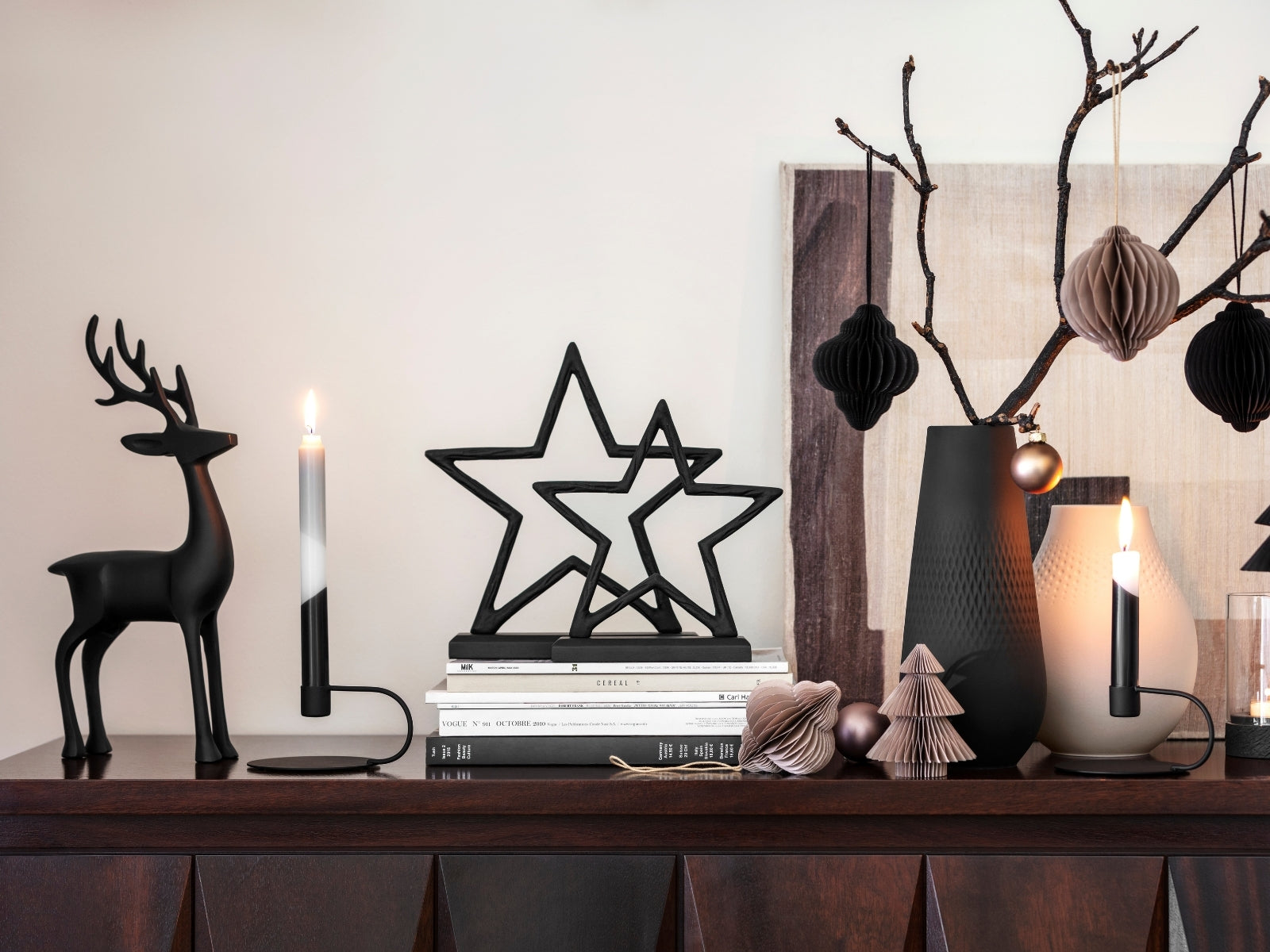 Villeroy & Boch Christmas Chic Hirsch schwarz 44cm - Produktbild 4