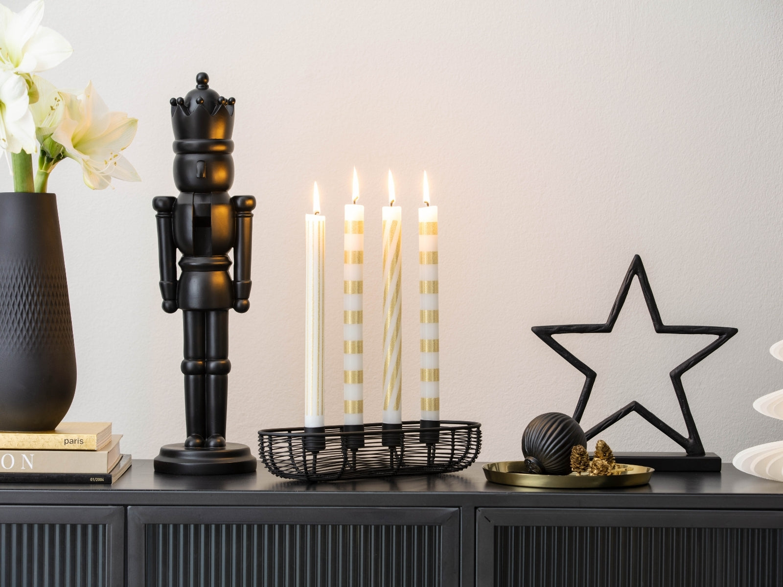 Villeroy & Boch Christmas Chic Adventskranz oval schwarz - Produktbild 2