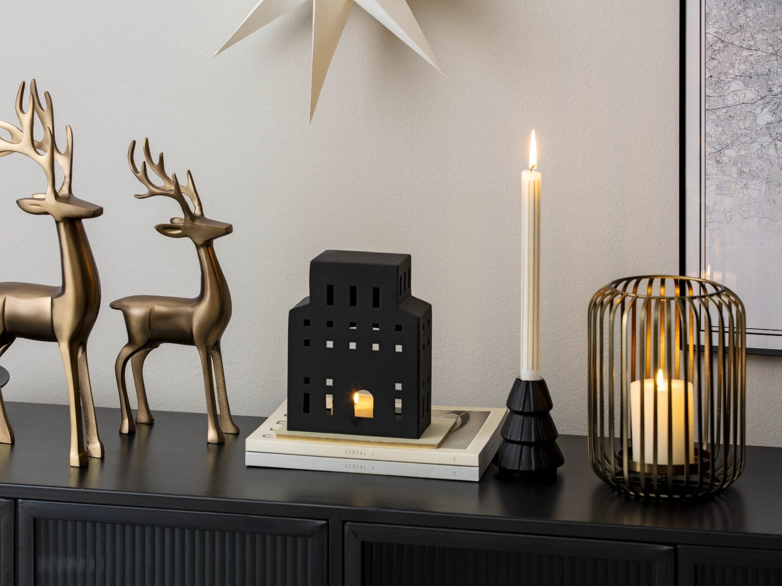 Villeroy & Boch Christmas Chic Windlicht schwarz 22,5cm - Produktbild 2