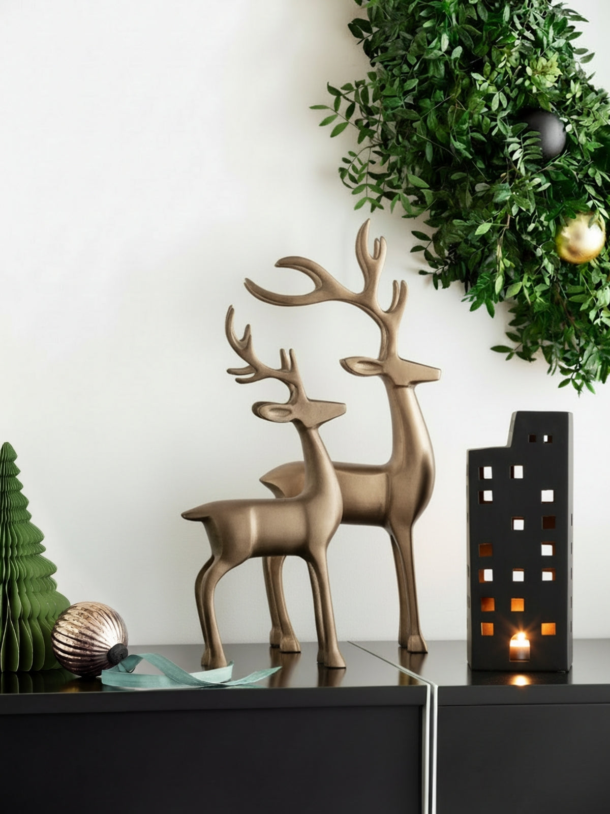 Villeroy & Boch Christmas Chic Windlicht Haus schwarz Set 3tlg - Produktbild 7