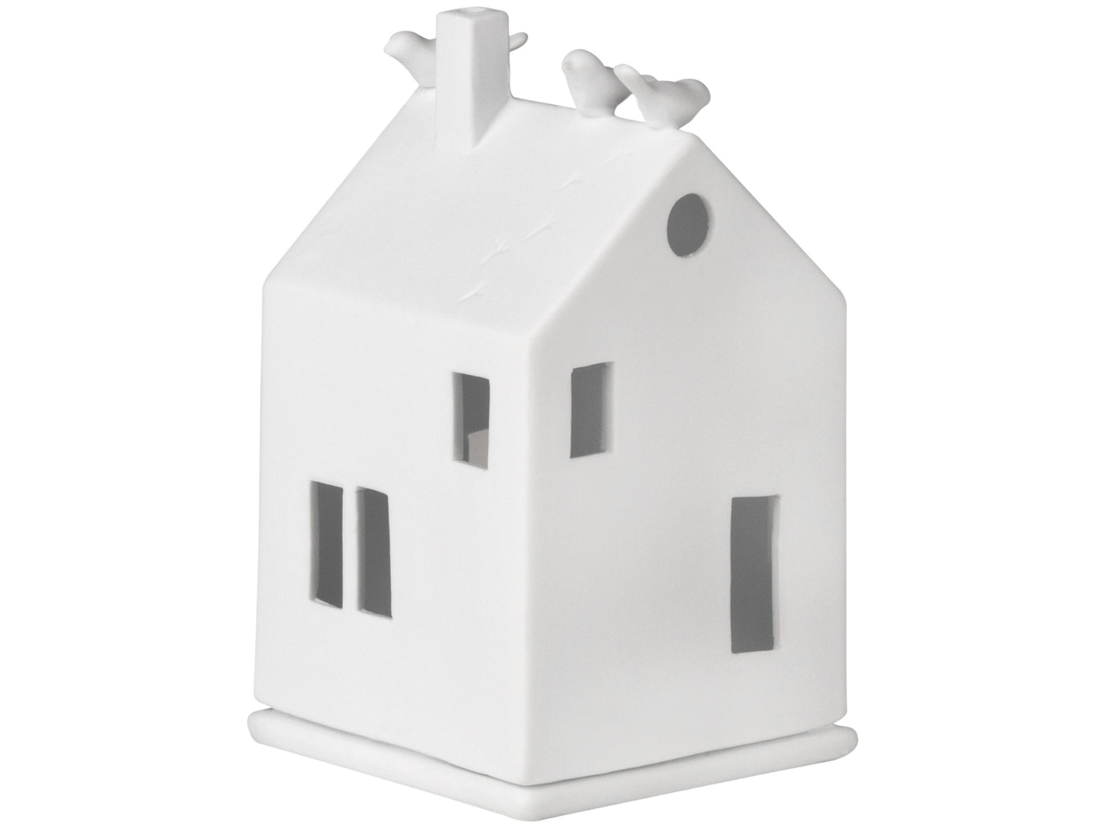 räder Lichthaus Vogelhaus weiß 13cm