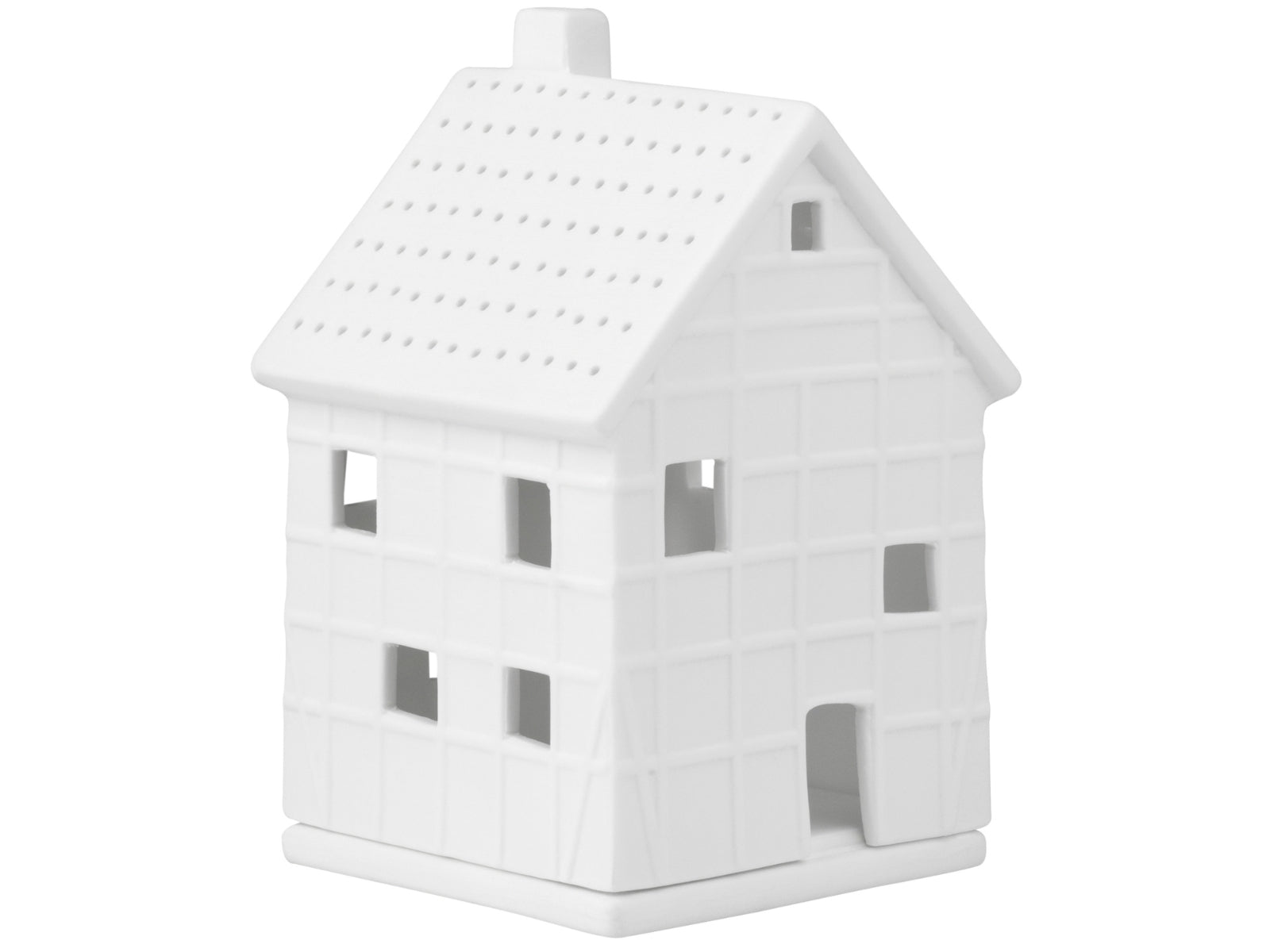 räder Lichthaus Fachwerkhaus klein weiß 12cm