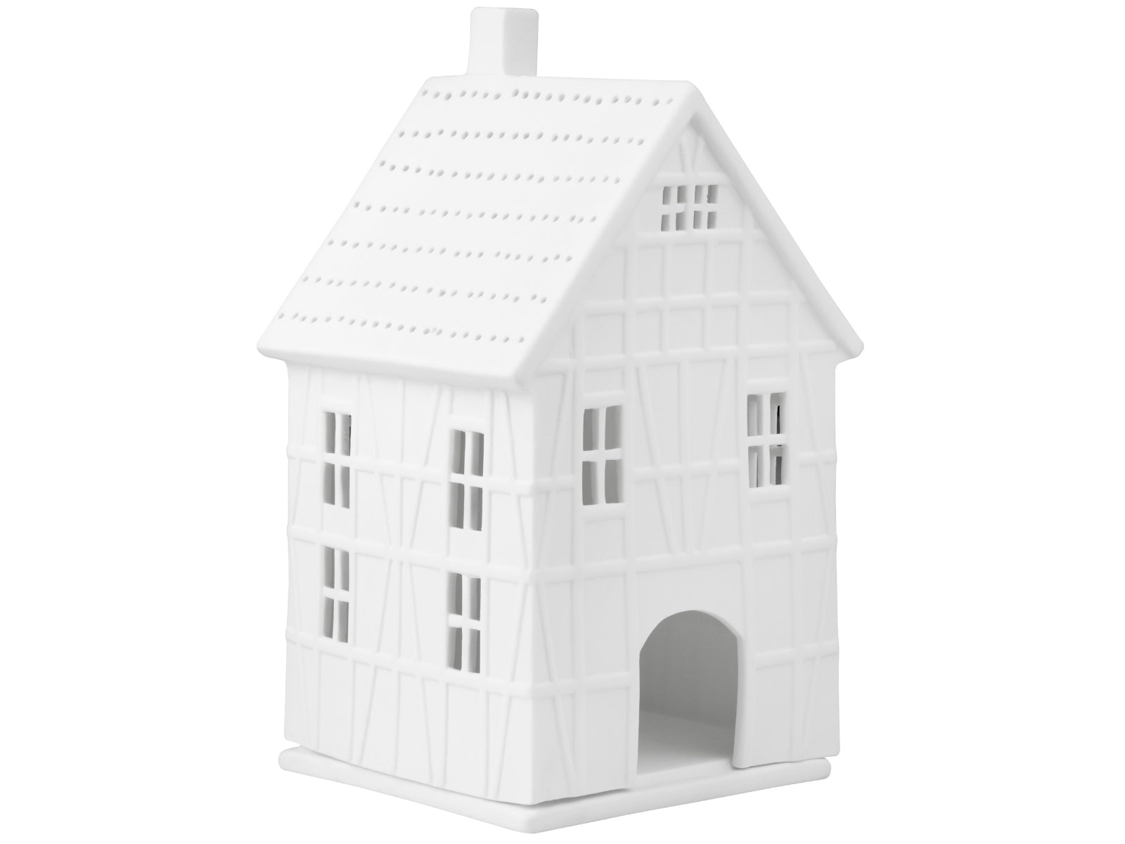 räder Lichthaus Fachwerkhaus groß weiß 19cm