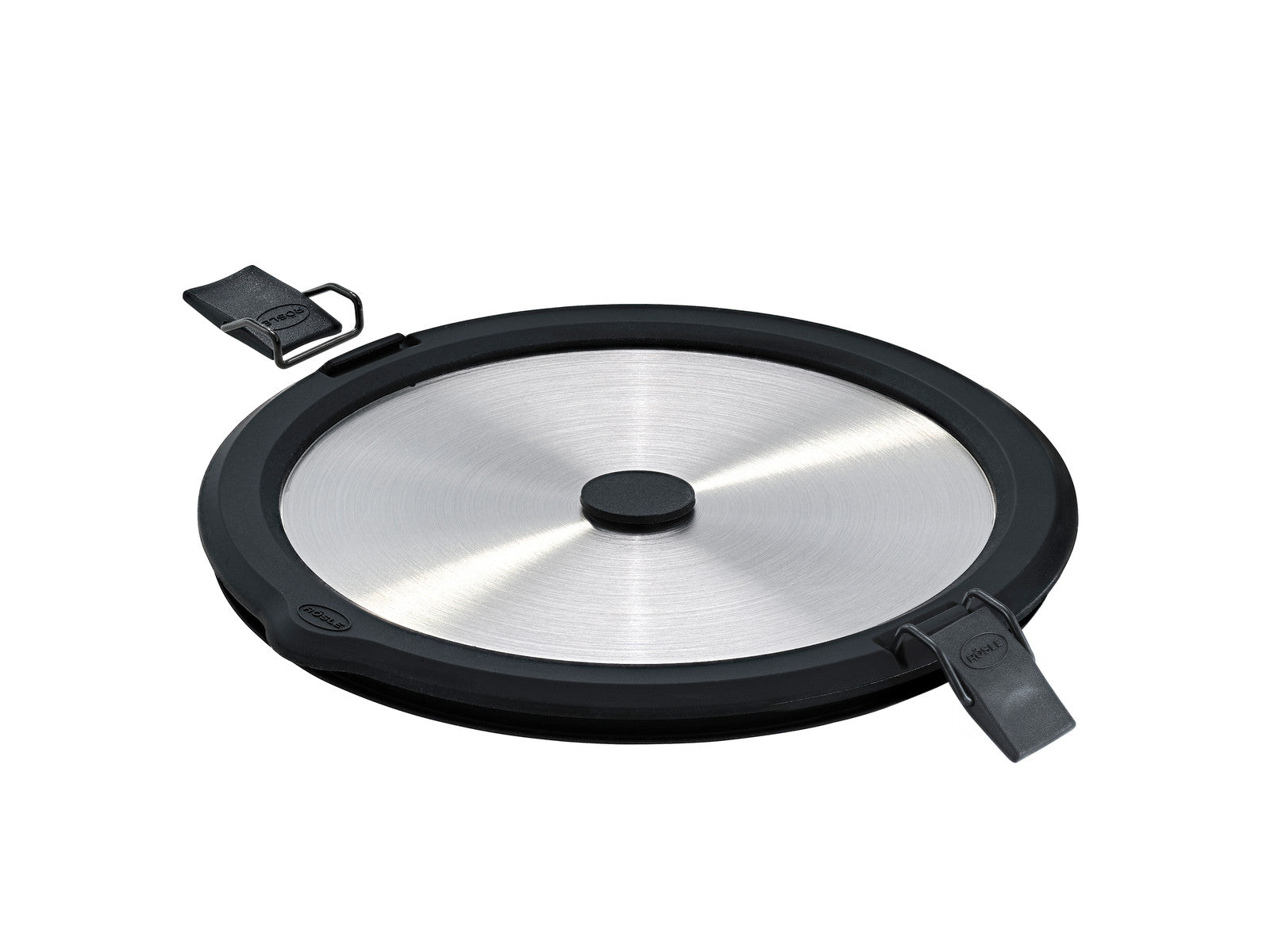 Rösle FLEXX 2GO Edelstahldeckel rund mit Clips 13,5x13,5cm 0,4l