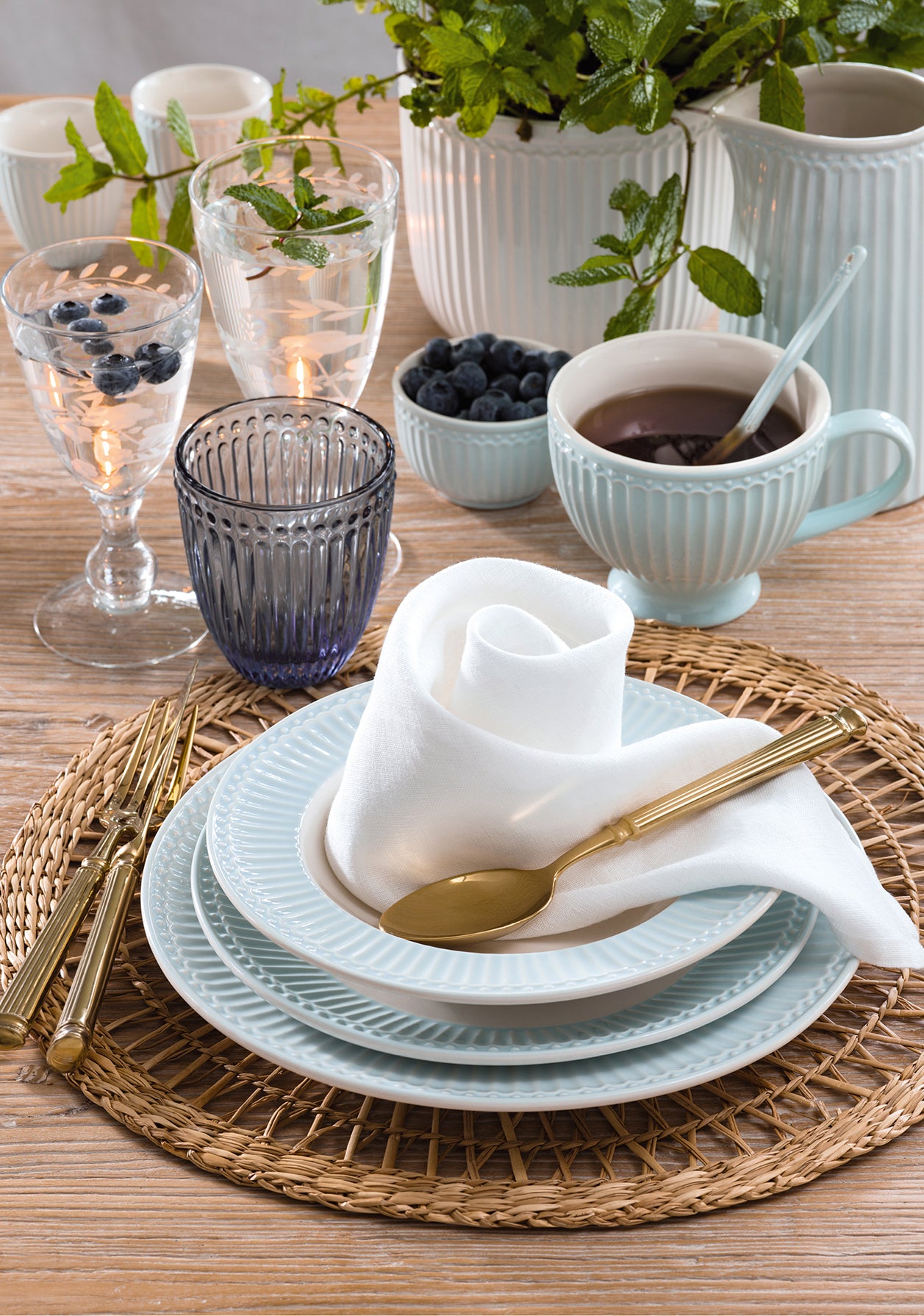 Greengate Alice Frühstücksset pale blue 6tlg - Produktbild 7