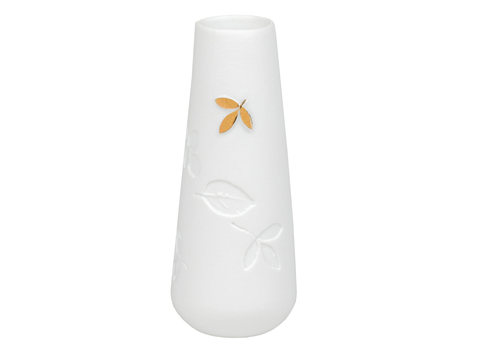 räder Porzellangeschichten Minivase Blatt S weiß 9cm