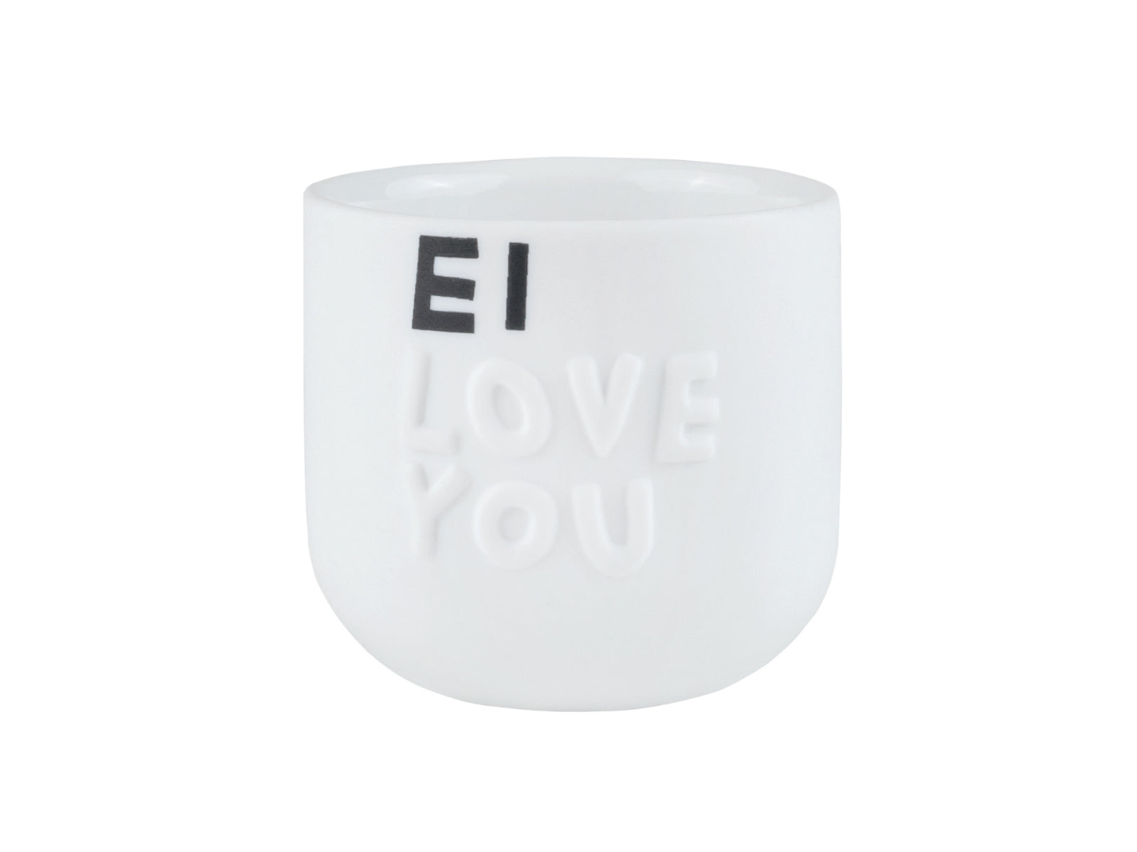 räder Guten Morgen Eierbecher Ei Love you weiß 4,5cm